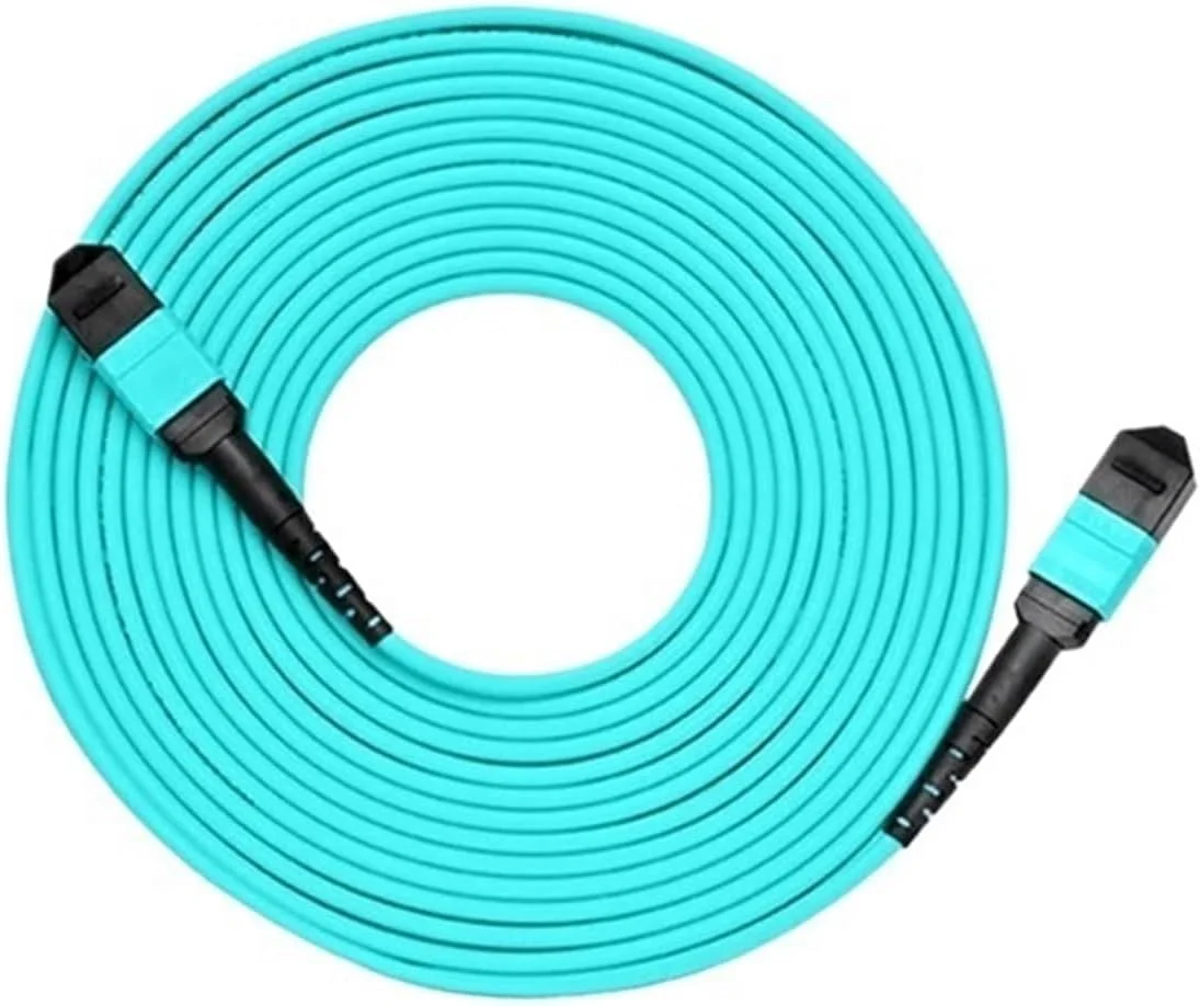 کابل فیبر نوری OM4، گرد، نر و ماده، 8-24 رشته، 1-100 متر (10 متر، 12C نر-نر B)