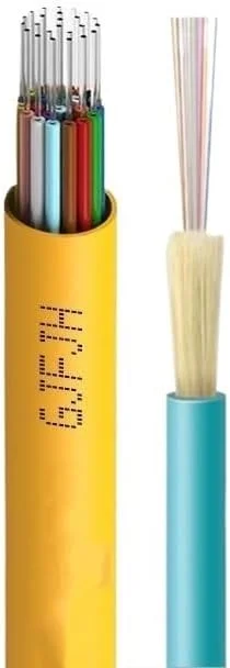 کابل فیبر نوری 80 متری، 12 هسته، GJFJV-12، سینگل مود برای داخل ساختمان، G652D