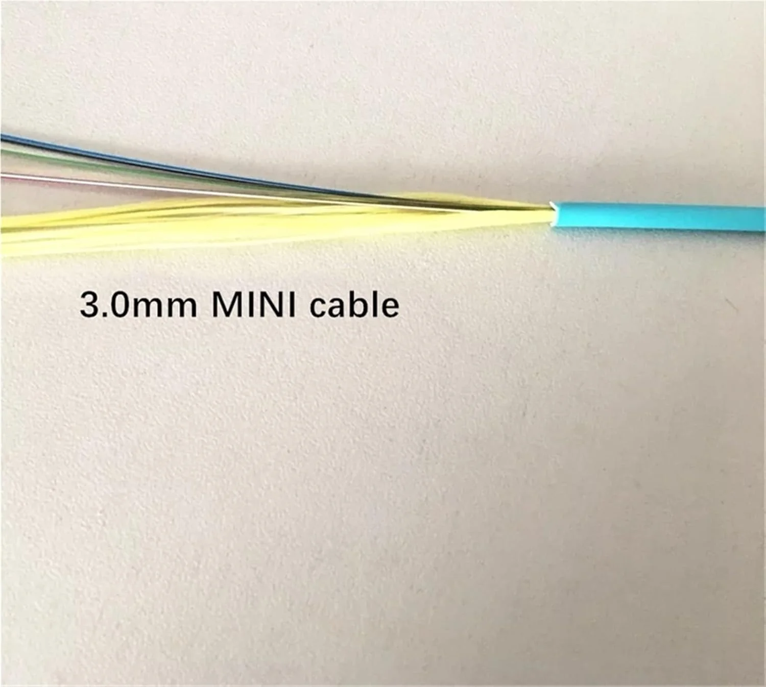 کابل فیبر نوری مینی پک 8 هسته 12 هسته 3 میلی متر GJFJV داخلی OM3 50/125um MM 8/12 فیبر کابل فیبر نوری 100 متری (8 هسته)