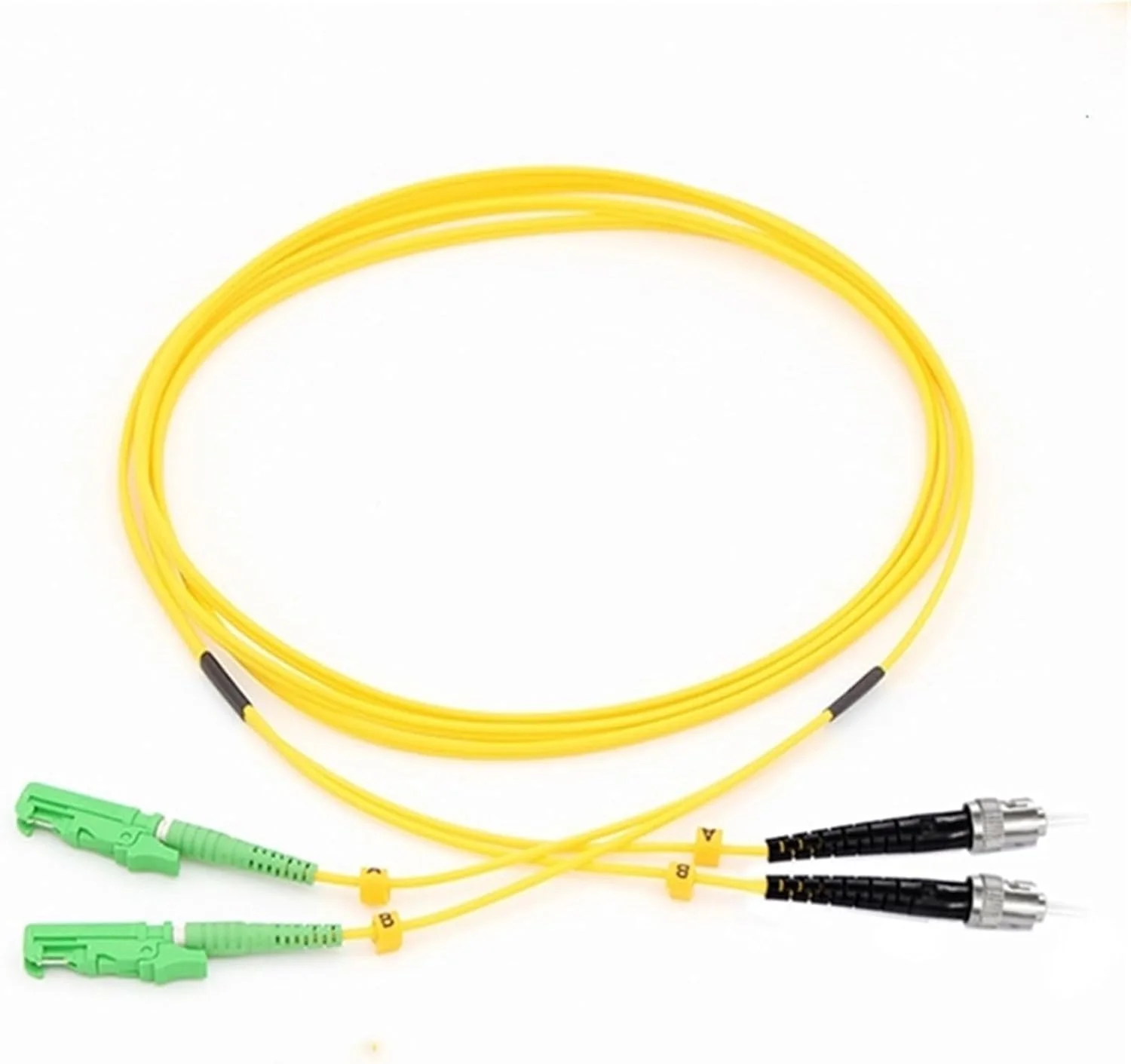 کابل فیبر نوری HAIZHI E2000/A، 1 متر، دوبلکس، SM سینگل مود 9/125 میکرومتر، بسته 10 عددی (E2000 A-LC A)