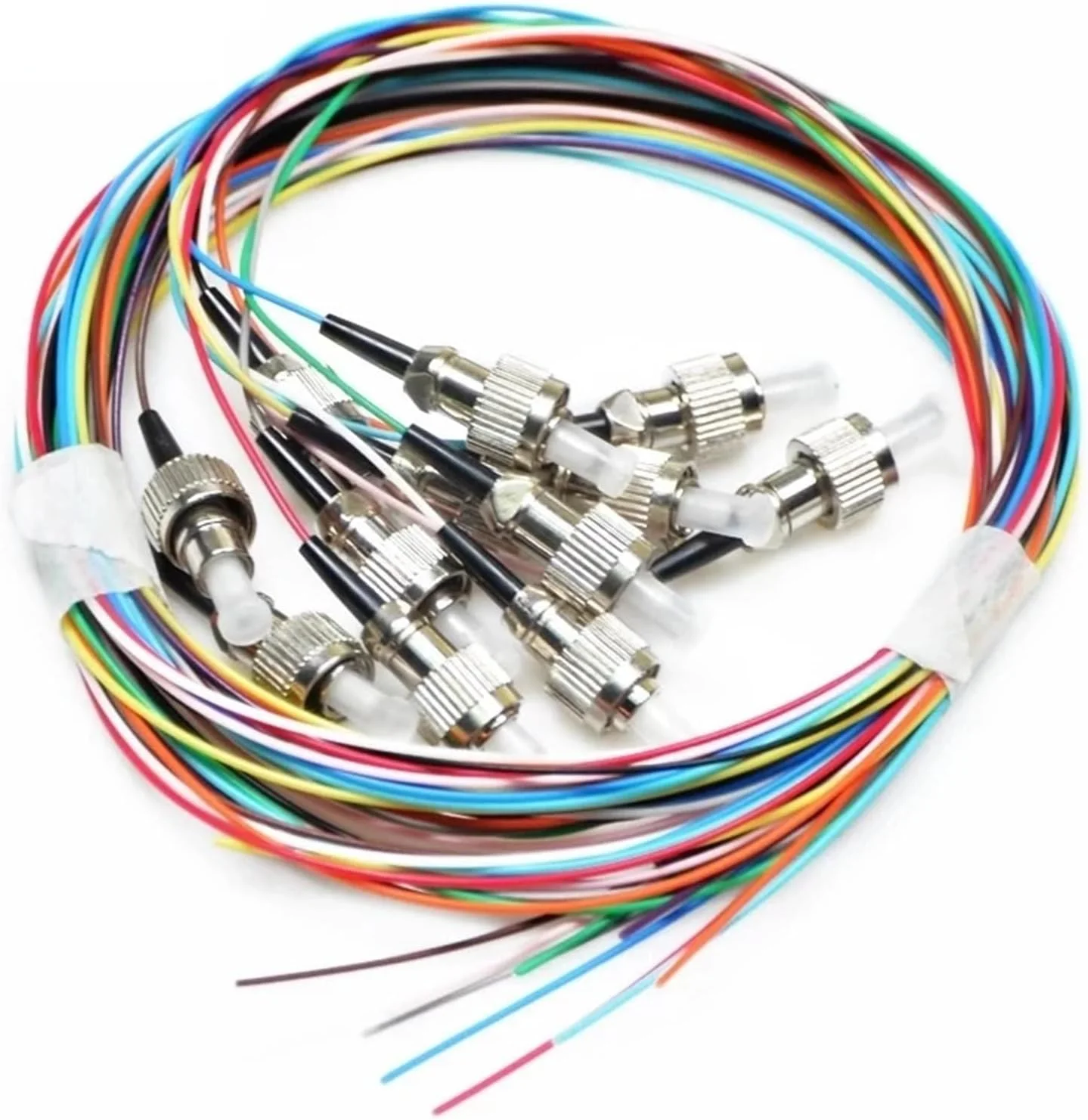 کابل فیبر نوری FC، ۱۲ رنگ، سینگل مود ۹/۱۲۵ میکرومتر، بسته ۲ عددی