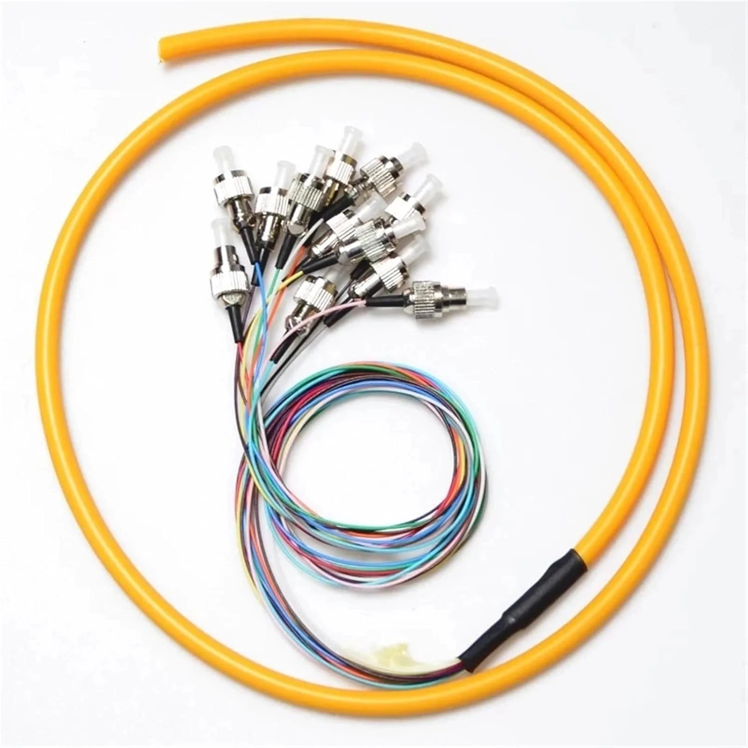 کابل فیبر نوری HAIZHI FC، ۱۲ عدد - ۱.۵ متر SM 9/125 µm