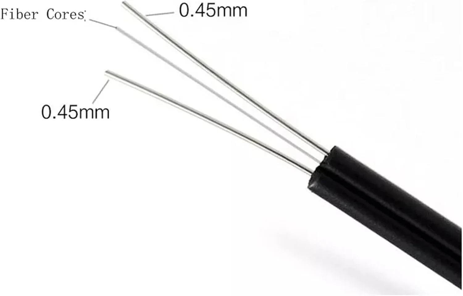 کابل اتصال پچ SC HAIZHI برای استفاده داخلی - کابل پچ فیبر نوری تک هسته ای 2C، 100-200 متر (200 متر 2 هسته سفید، FC-FC)