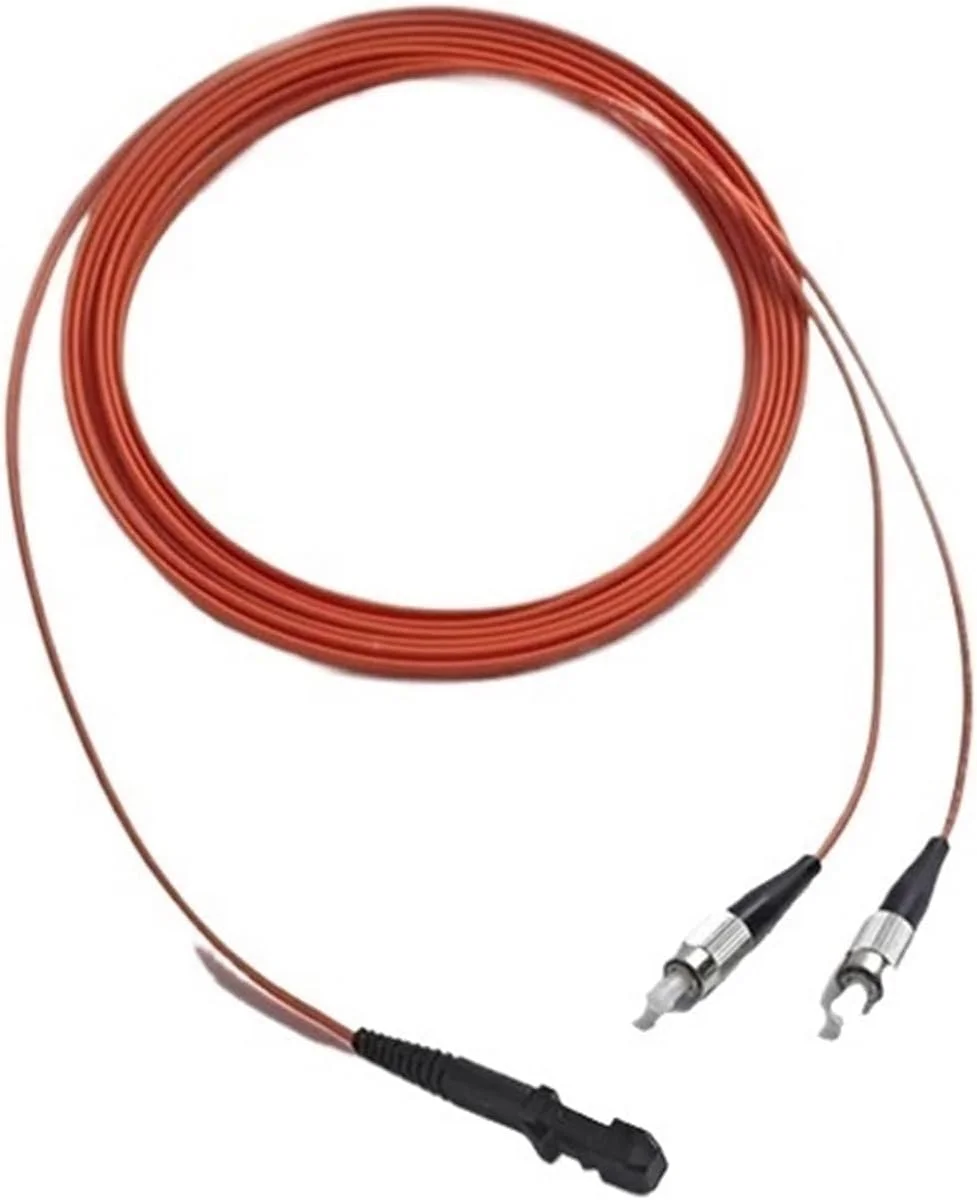 کابل فیبر نوری MTRJ-FC داپلکس، چند حالته DX (40 متر، 2 عدد OM2)