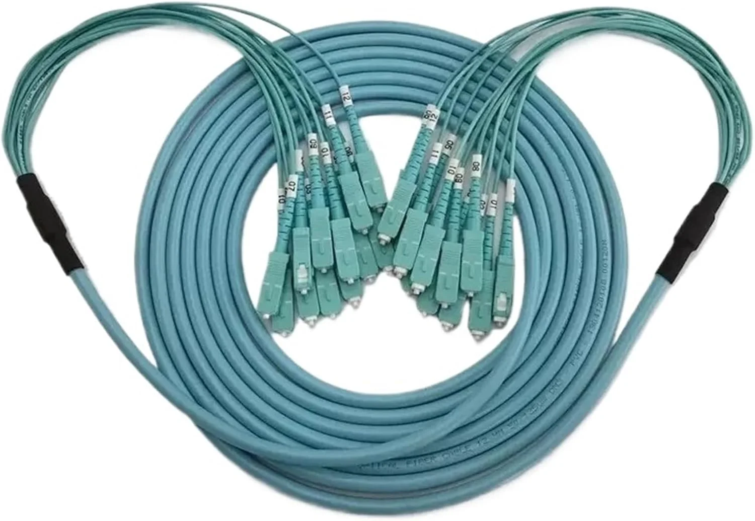 کابل فیبر نوری چند حالته HAIZHI OM3 با کانکتورهای SC-SC، 4/6/8/12/24 هسته، طول 10 متر (4 هسته 10 متر)