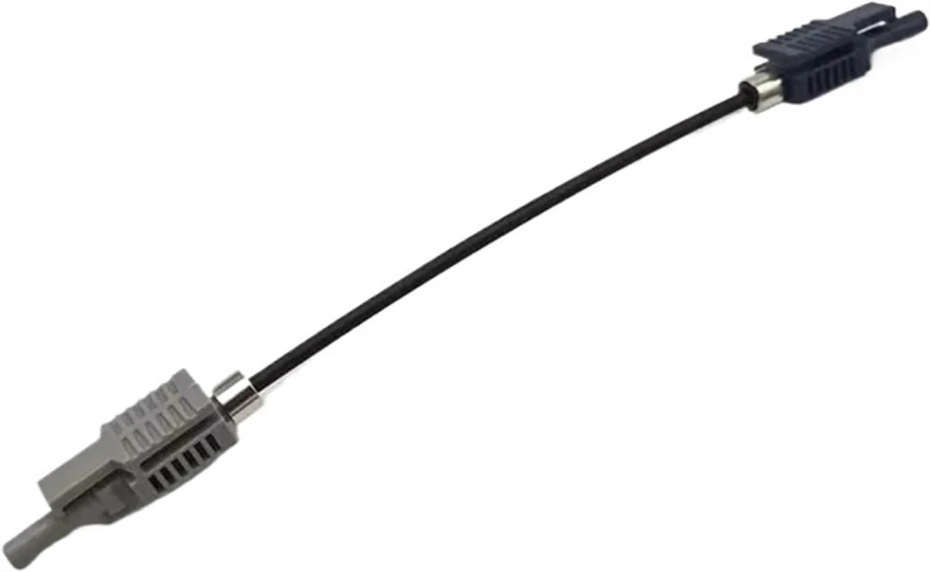 کابل فیبر نوری پلاستیکی HAIZHI POF مدل HFBR-4503Z 4513Z AVAGO به همراه سر کانکتور و جامپر فیبر نوری (اندازه: 2 متر، رنگ: سیمپلکس)