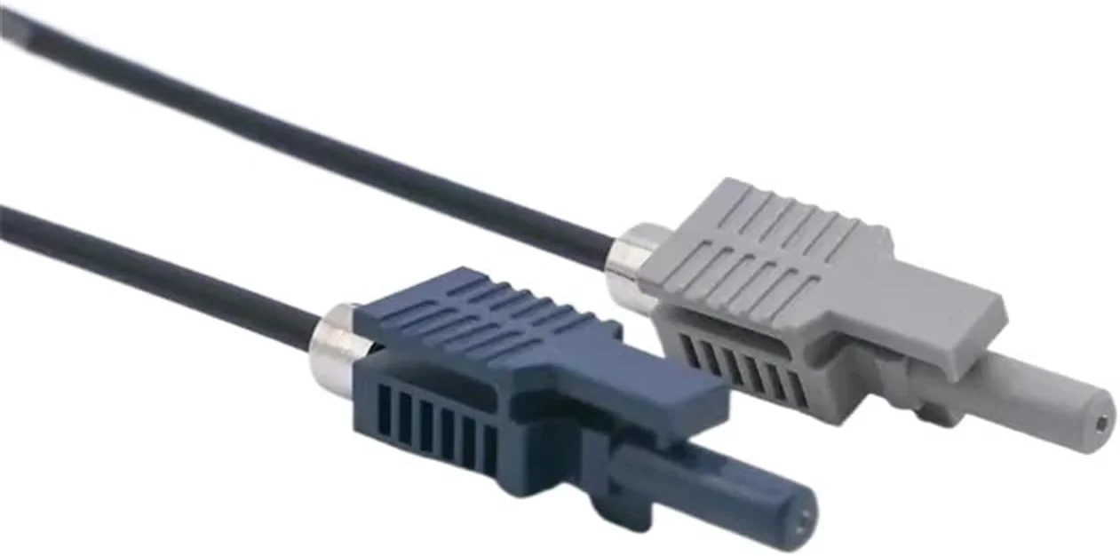 کابل فیبر نوری پلاستیکی HAIZHI POF مدل HFBR-4503Z 4513Z AVAGO به همراه سر پلاگ و جامپر فیبر نوری (اندازه: 9 متر، رنگ: سیمپلکس)