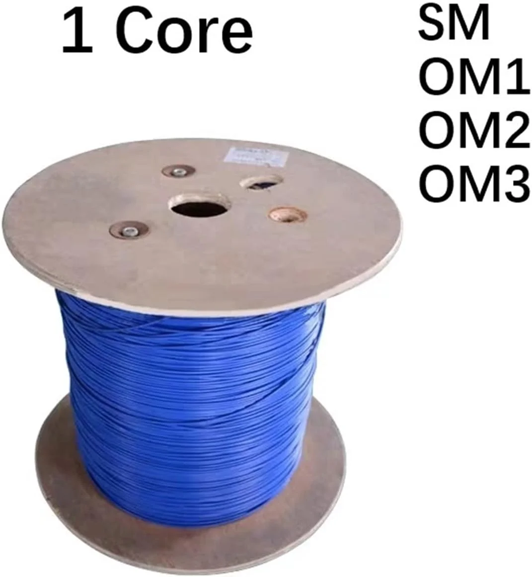 کابل فیبر نوری تک هسته ای محافظ دار HAIZHI برای استفاده در محیط های داخلی SM OM1 OM2 OM3، کابل محافظ دار فیبر نوری تک رنگ آبی مایل به خاکستری ftth برای محیط های داخلی E 500 متری (OM3) کابل فیبر نوری تک هسته ای محافظ دار HAIZHI برای استفاده در محیط های داخلی SM OM1 OM2 OM3، کابل محافظ دار فیبر نوری تک رنگ آبی مایل به خاکستری ftth برای محیط های داخلی E 500 متری (OM3)