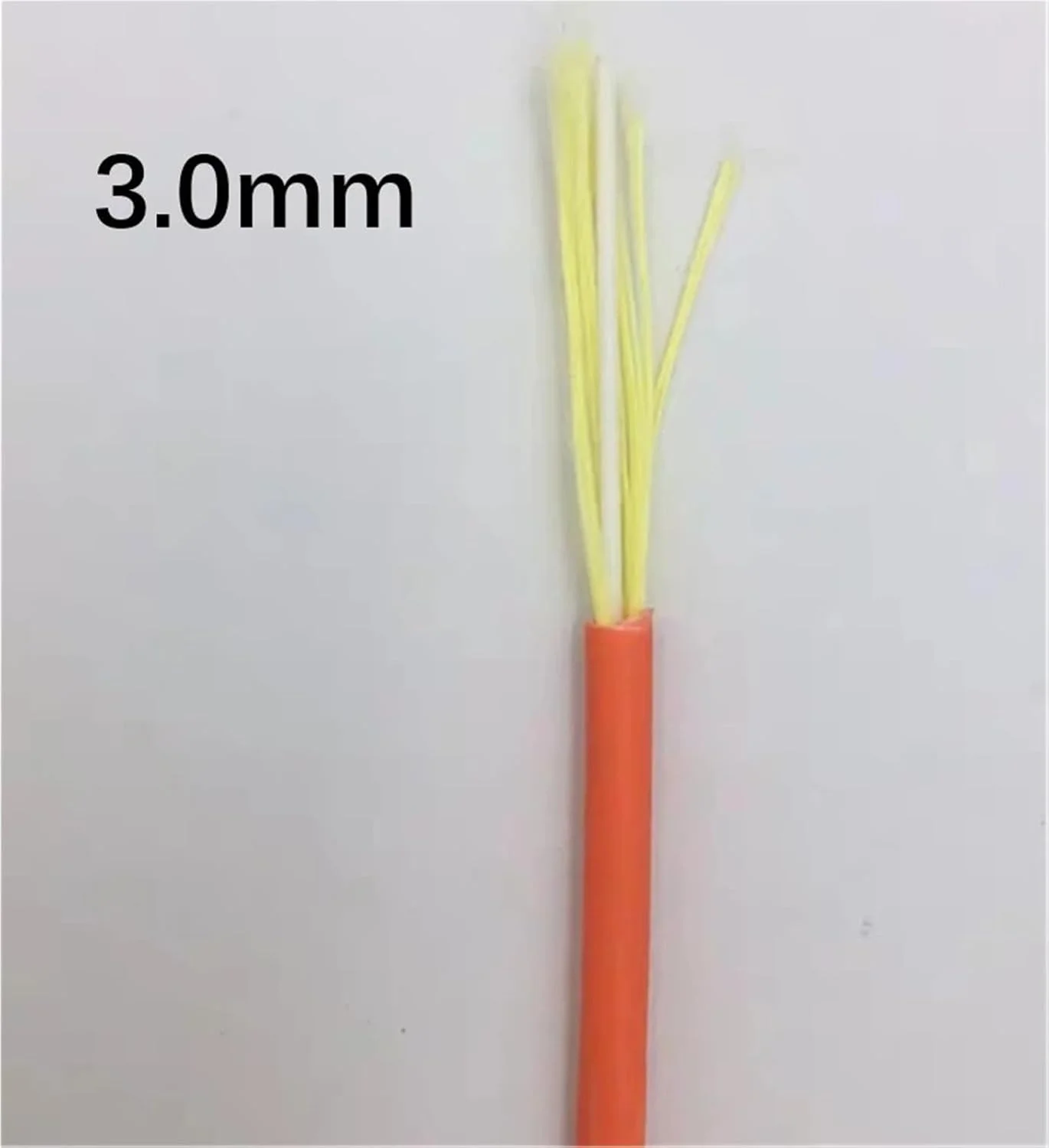 کابل فیبر نوری چند حالته سیمپلکس 3 میلی متری نارنجی 50/125 و 62.5/125 میکرومتر برای پچ کورد فیبر نوری ftth، 2.5 کیلومتر در رول 2500 متری (62.5-125 PVC)