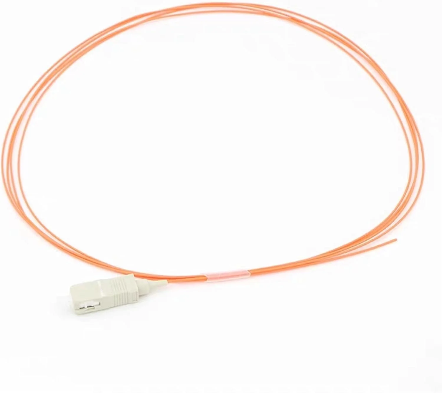 کابل فیبر نوری تایتد 0.9 میلی‌متری چند حالته نارنجی 50/125um 62.5/125um برای کابل فیبر نوری FTTH، 2.5 کیلومتر در هر رول 2500 متر (50-125um)