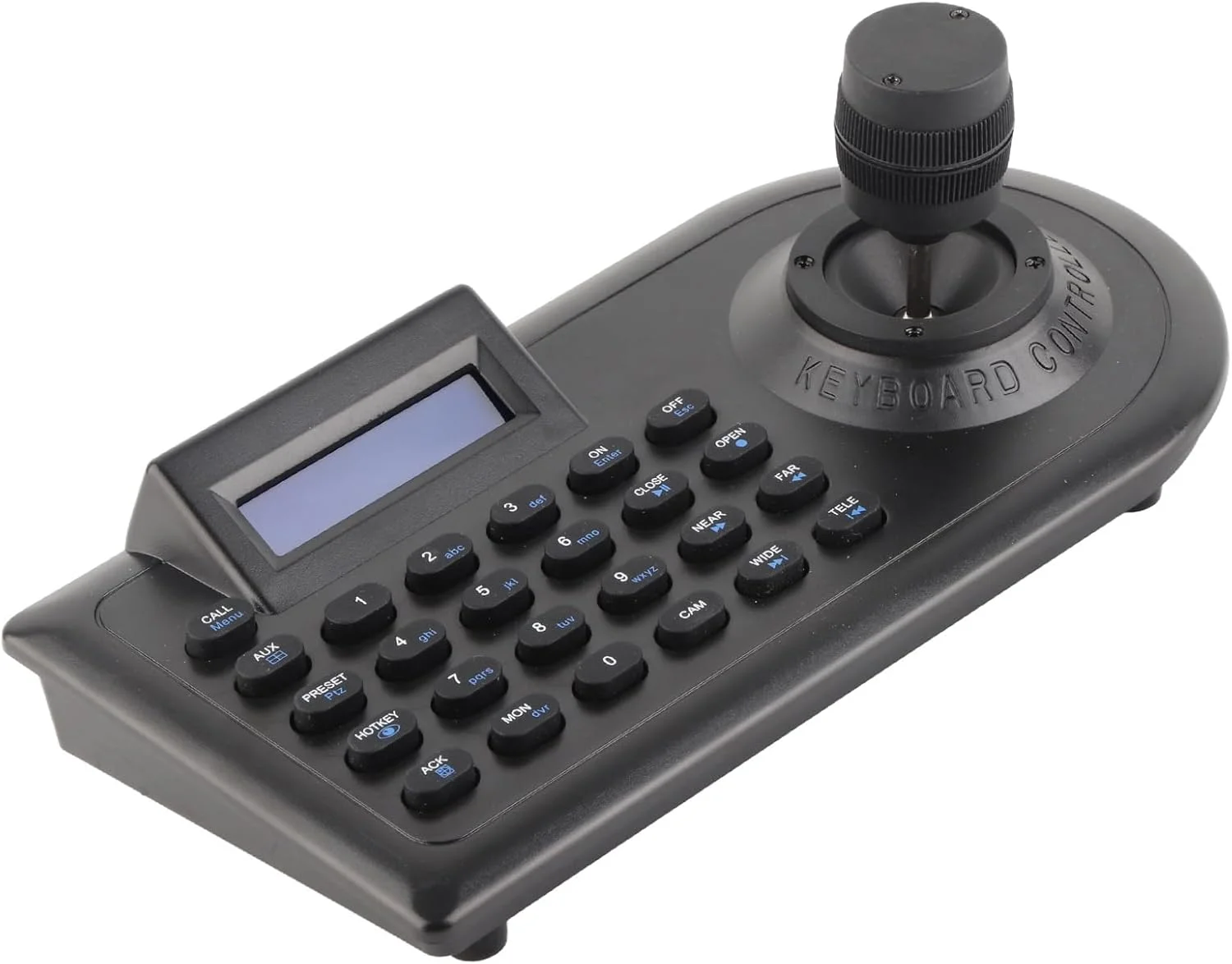 کنترلر جوی استیک دوربین PTZ، صفحه کلید دوربین PTZ با نمایشگر LCD برای تمام ارتباطات ورودی و خروجی (دوشاخه آمریکایی)