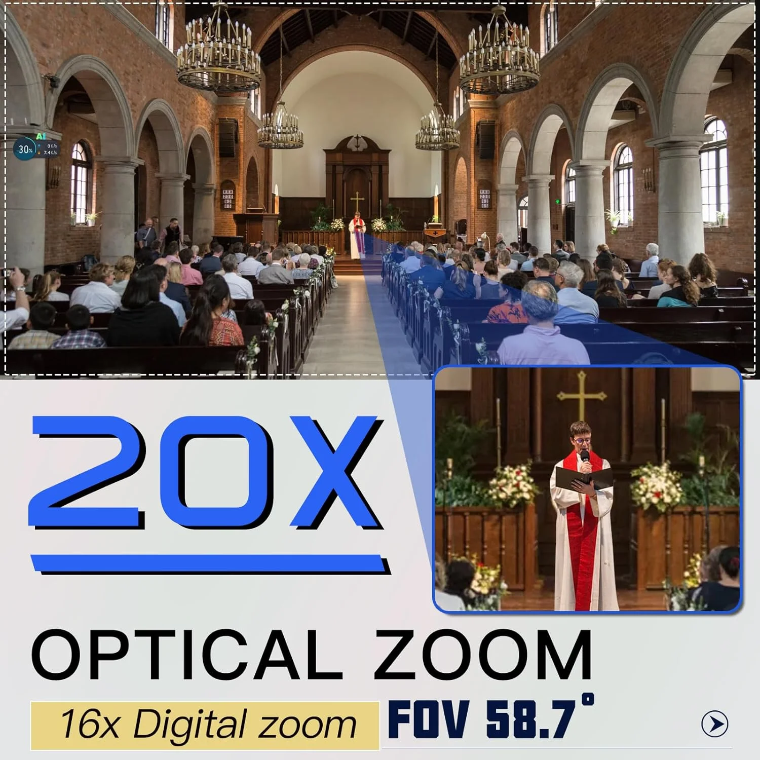 دوربین NDI مدل KATOVJJTS با زوم 20X، خروجی 3G-SDI و HDMI