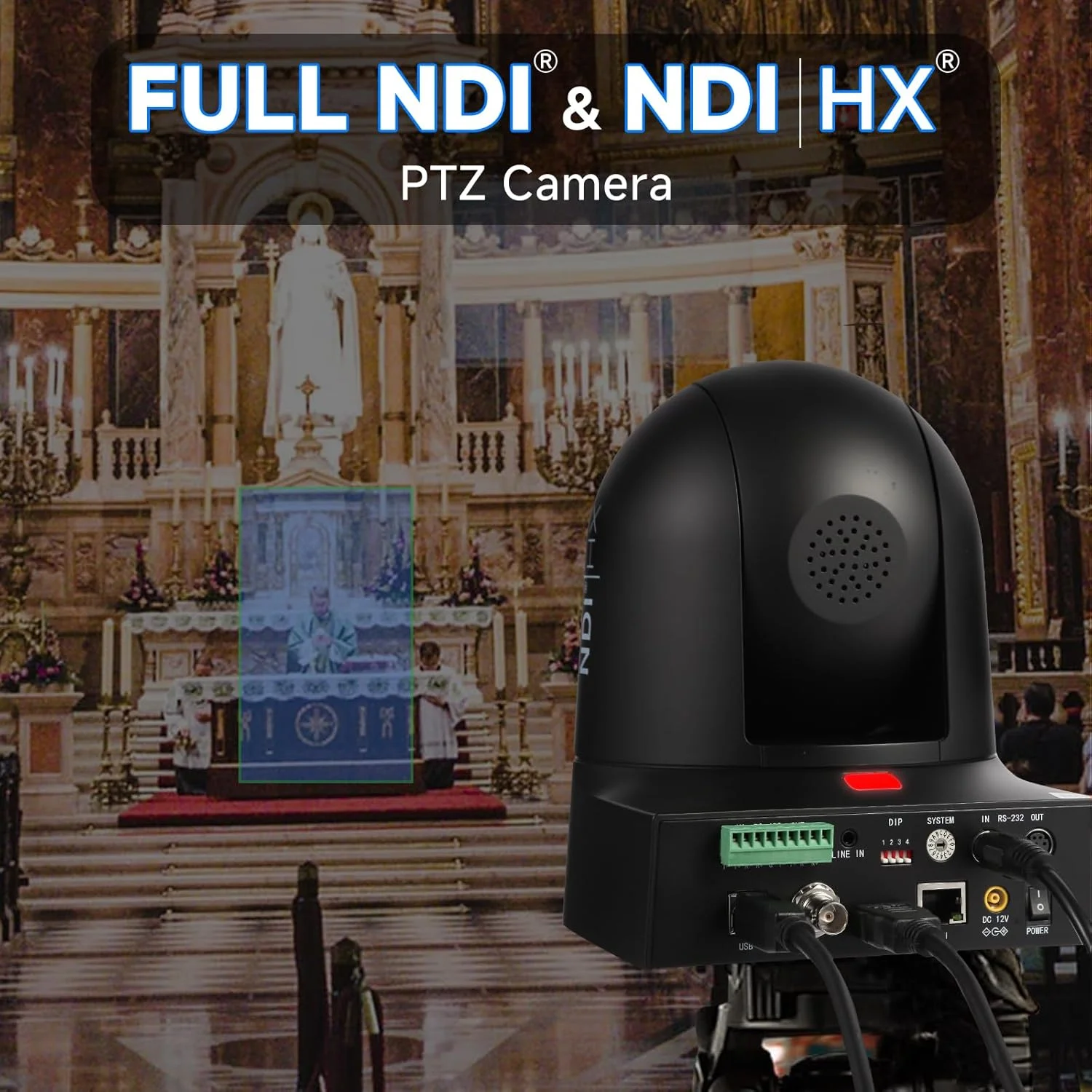 دوربین NDI مدل KATOVJJTS با زوم 20X، خروجی 3G-SDI و HDMI