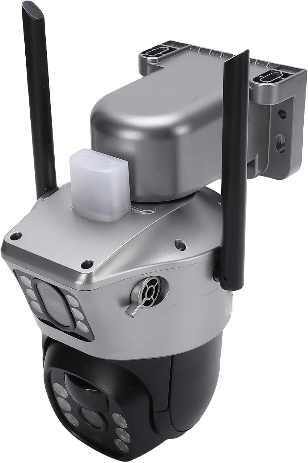 دوربین امنیتی 4G LICAEVEY، دارای پنل خورشیدی، لنز دوگانه 4 مگاپیکسلی HD با تشخیص حرکت، ضد آب، دوربین امنیتی بی سیم PTZ برای داخل و خارج از منزل