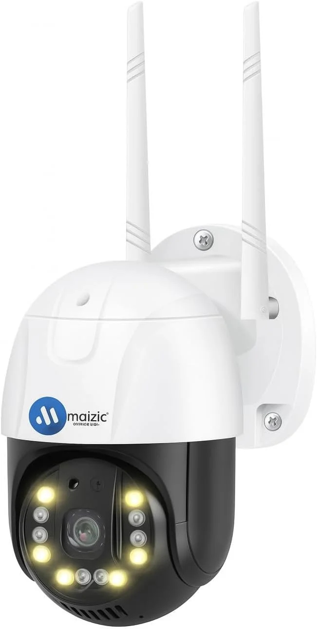 دوربین امنیتی سیم کارت خور هوشمند Maizic Smarthome با قابلیت دید در شب، چرخش PTZ، تشخیص حرکت، صدای دو طرفه و پشتیبانی از کارت حافظه