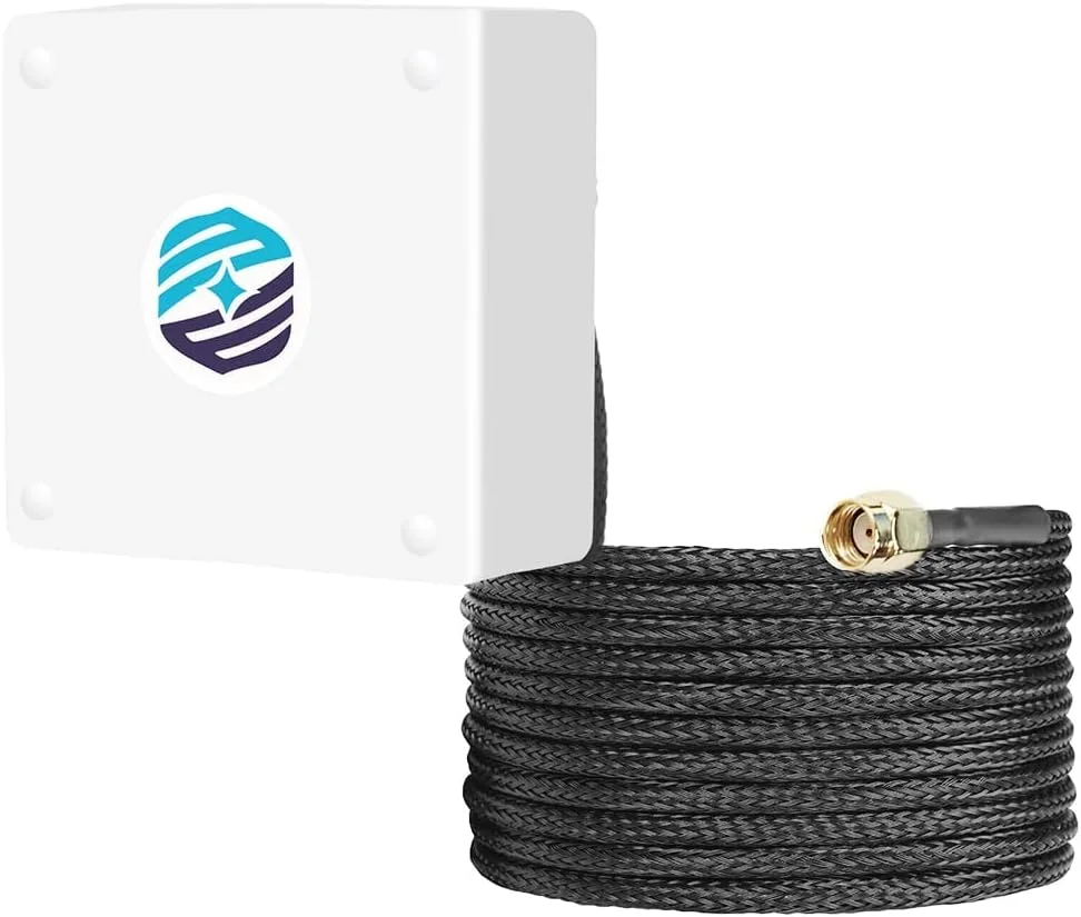 آنتن بیرونی وای فای Maswell، تا 4dBi 2100-7200MHz، آنتن وای فای 7 و وای فای 6E برای کاربردهای وای فای، بلوتوث، وایمکس، زیگبی، IP67 مقاوم در برابر UV