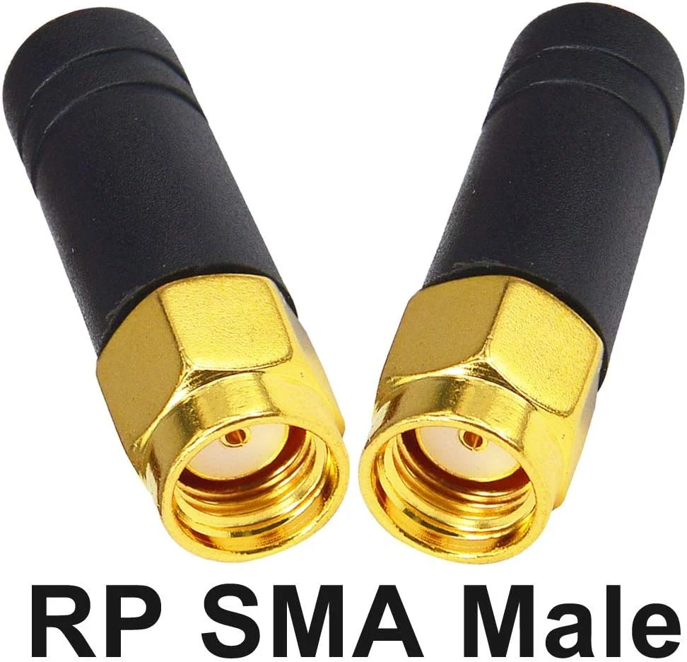 ماژول بی‌سیم 2.4 گیگاهرتز OneLinkMore، آنتن کوچک مسی 3 سانتی‌متری، همه‌جهته، RP SMA نر، بسته 2 عددی