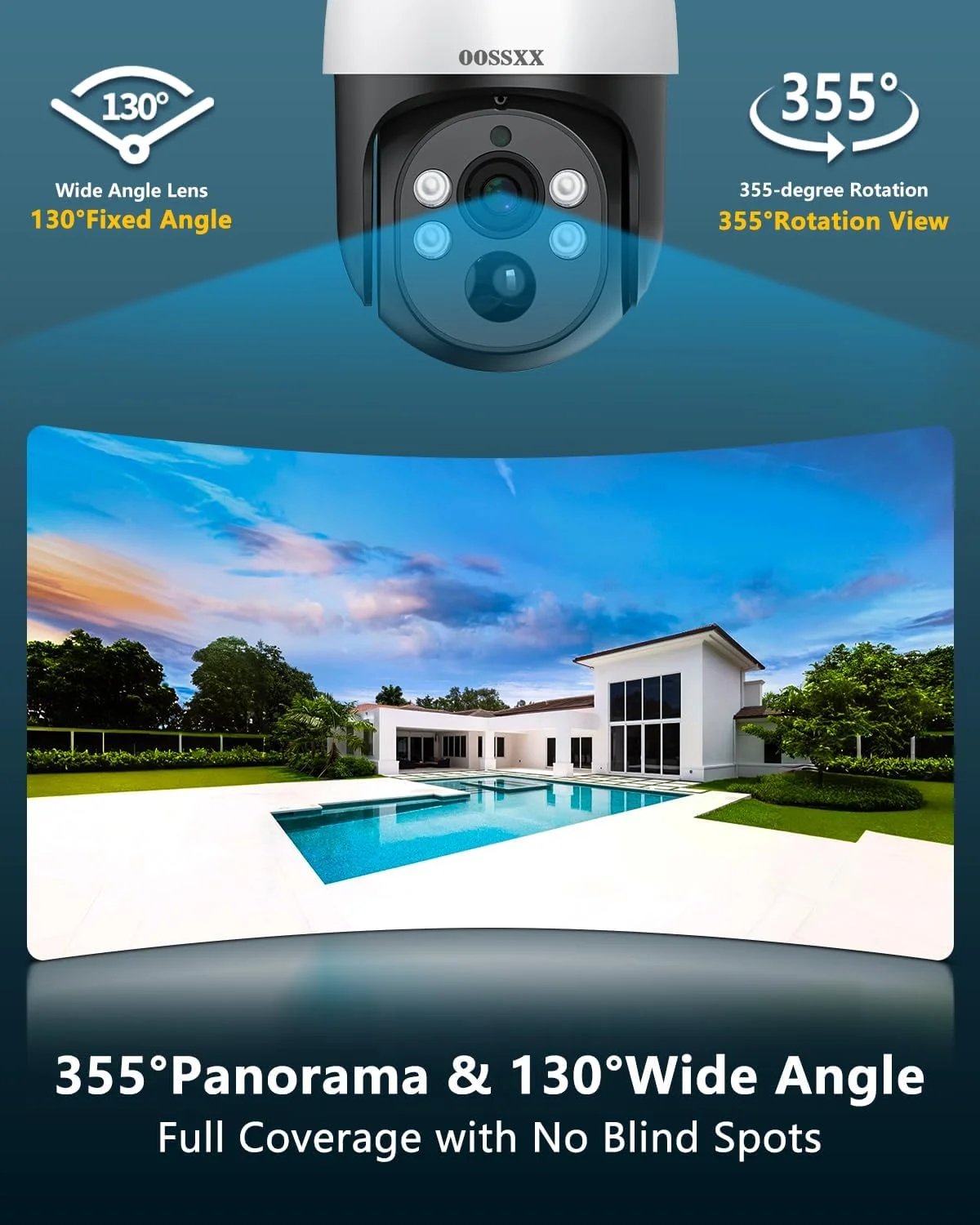 دوربین مداربسته تحت شبکه PoE 4K PTZ با قابلیت صدای دو طرفه، 8.0 مگاپیکسل، مناسب فضای باز، سیستم دوربین امنیتی منزل، دوربین های مداربسته IP سیمی