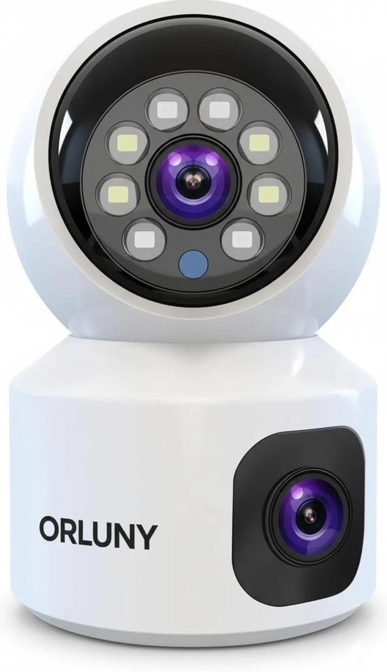 دوربین هوشمند وای فای | دوربین IP دو لنز PTZ | دوربین مینی IP 1080p با صدای دو طرفه و دید 360 درجه | دوربین شبکه وای فای مانیتور کودک و امنیت خانه