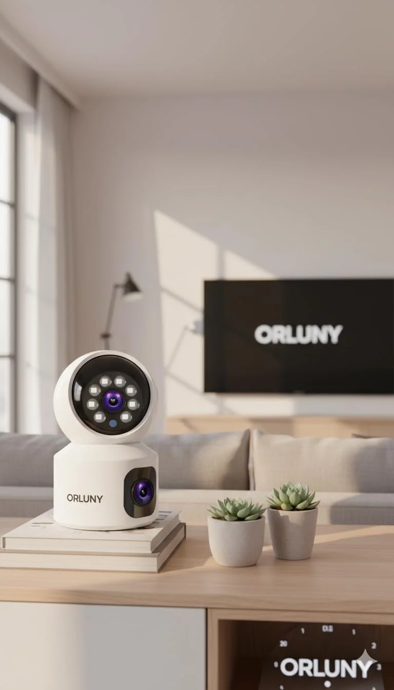 دوربین هوشمند وای فای | دوربین IP دو لنز PTZ | دوربین مینی IP 1080p با صدای دو طرفه و دید 360 درجه | دوربین شبکه وای فای مانیتور کودک و امنیت خانه