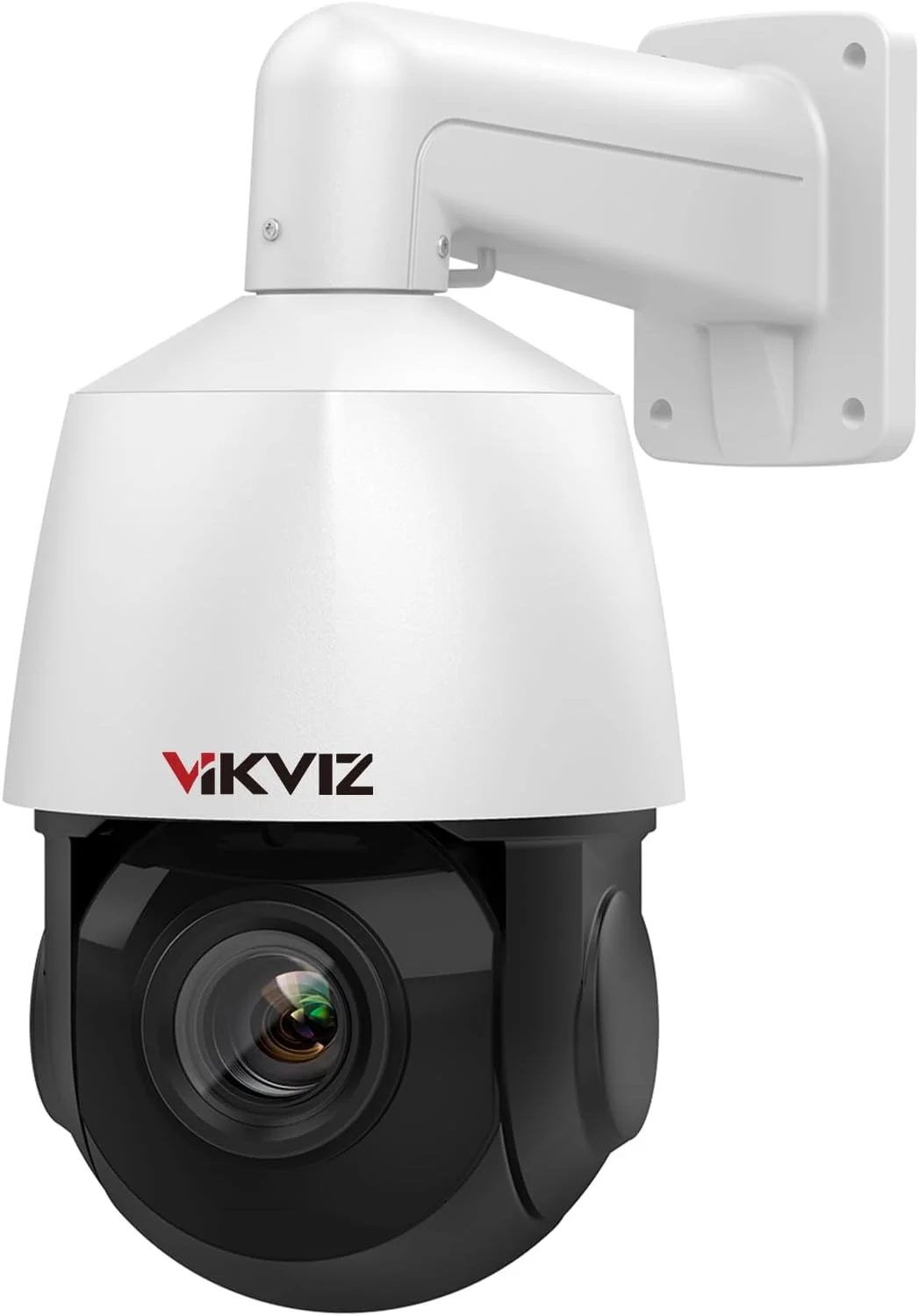 دوربین مداربسته تحت شبکه 4K 8MP PTZ POE مناسب فضای باز، چرخش 360 درجه افقی و 90 درجه عمودی، زوم اپتیکال 18X، ردیابی خودکار انسان، تشخیص انسان/خودرو، مکالمه دو طرفه، دید در شب IR تا 100 متر، دوربین PTZ با قابلیت پشتیبانی از MicroSD تا 512 گیگابایت، سازگار با Blue Iris