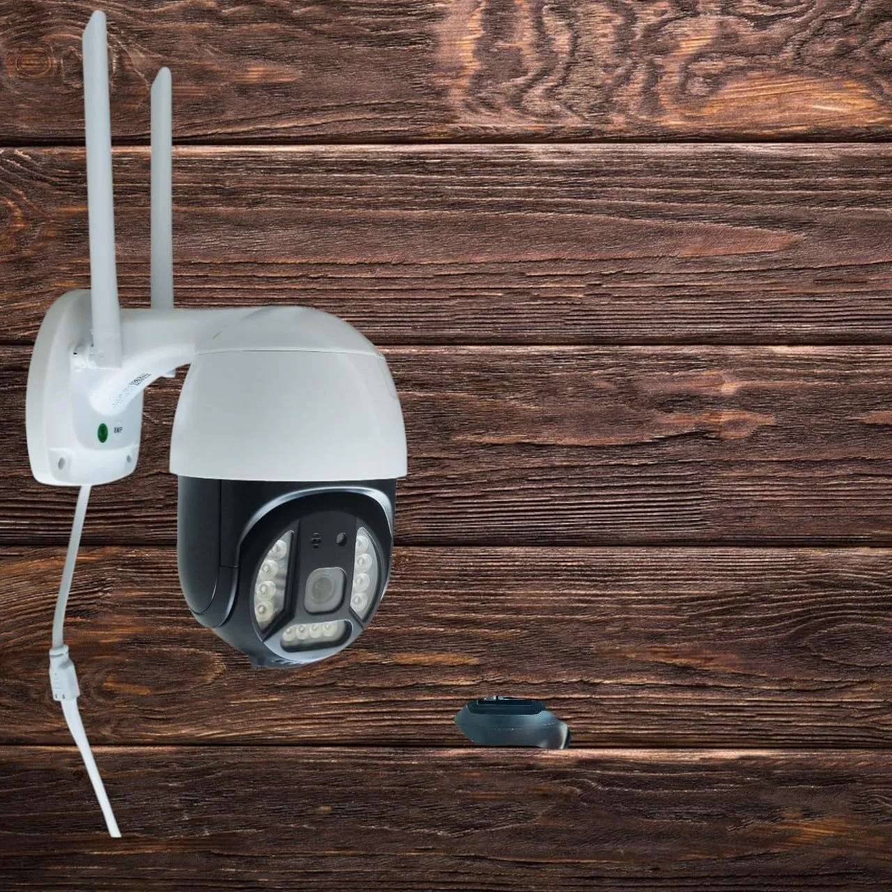 دوربین امنیتی فضای باز PLATO 010، دوربین دام وای فای PTZ، کیفیت 1080P HD، سفید، ضد آب IP66، چرخش 355 درجه، شیب 90 درجه، دید در شب، صدای دو طرفه، تشخیص حرکت، دسترسی از راه دور