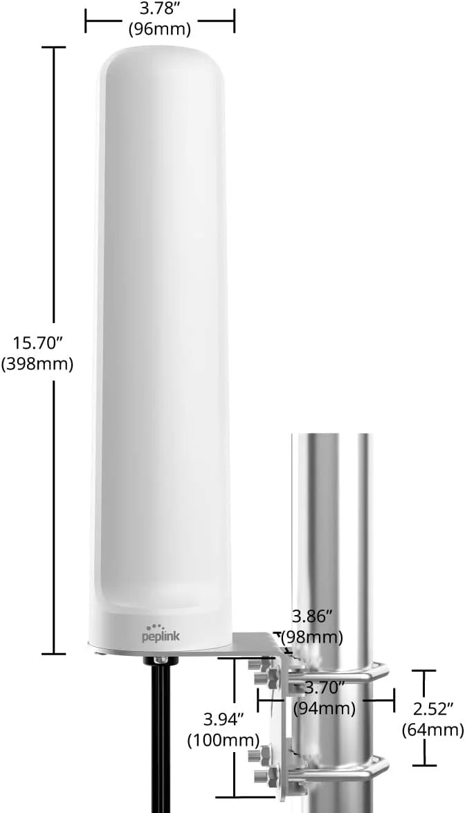 آنتن سلولی و وای فای دریایی Peplink 20G | اتصال LTE 2x2 MIMO دو بانده با پهنای باند فوق العاده گسترده | گیرنده GPS تقویت کننده داخلی با بهره بالا | طراحی شده برای برد طولانی و تعالی دریایی