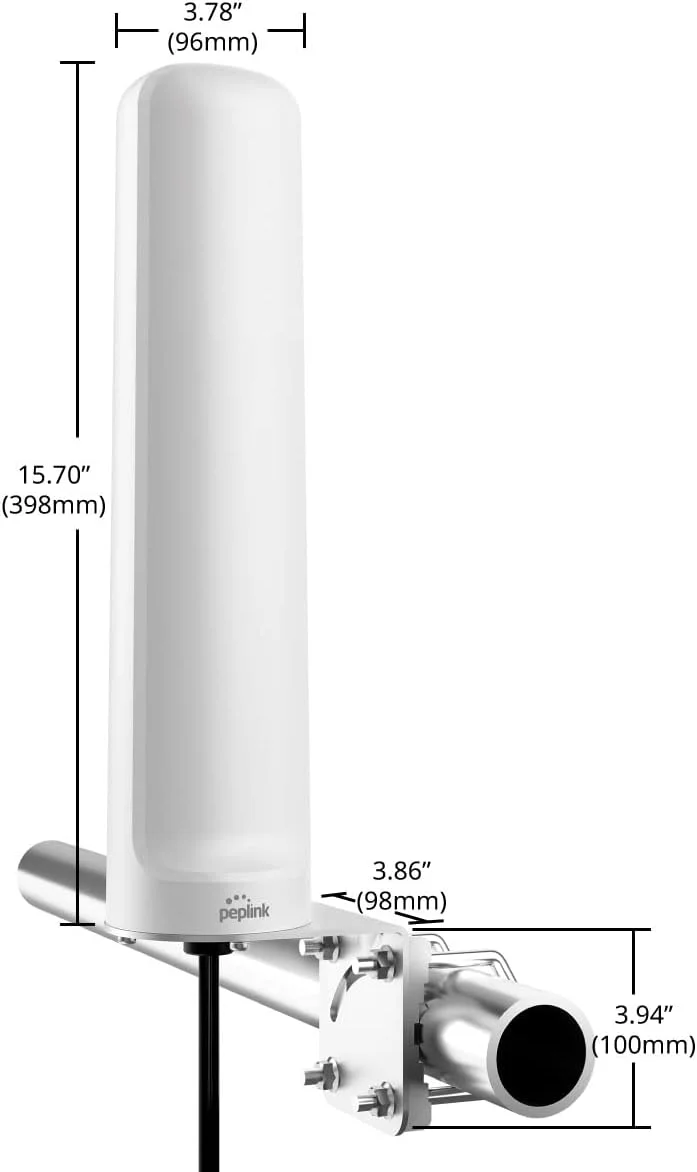 آنتن سلولی و وای فای دریایی Peplink 20G | اتصال LTE 2x2 MIMO دو بانده با پهنای باند فوق العاده گسترده | گیرنده GPS تقویت کننده داخلی با بهره بالا | طراحی شده برای برد طولانی و تعالی دریایی