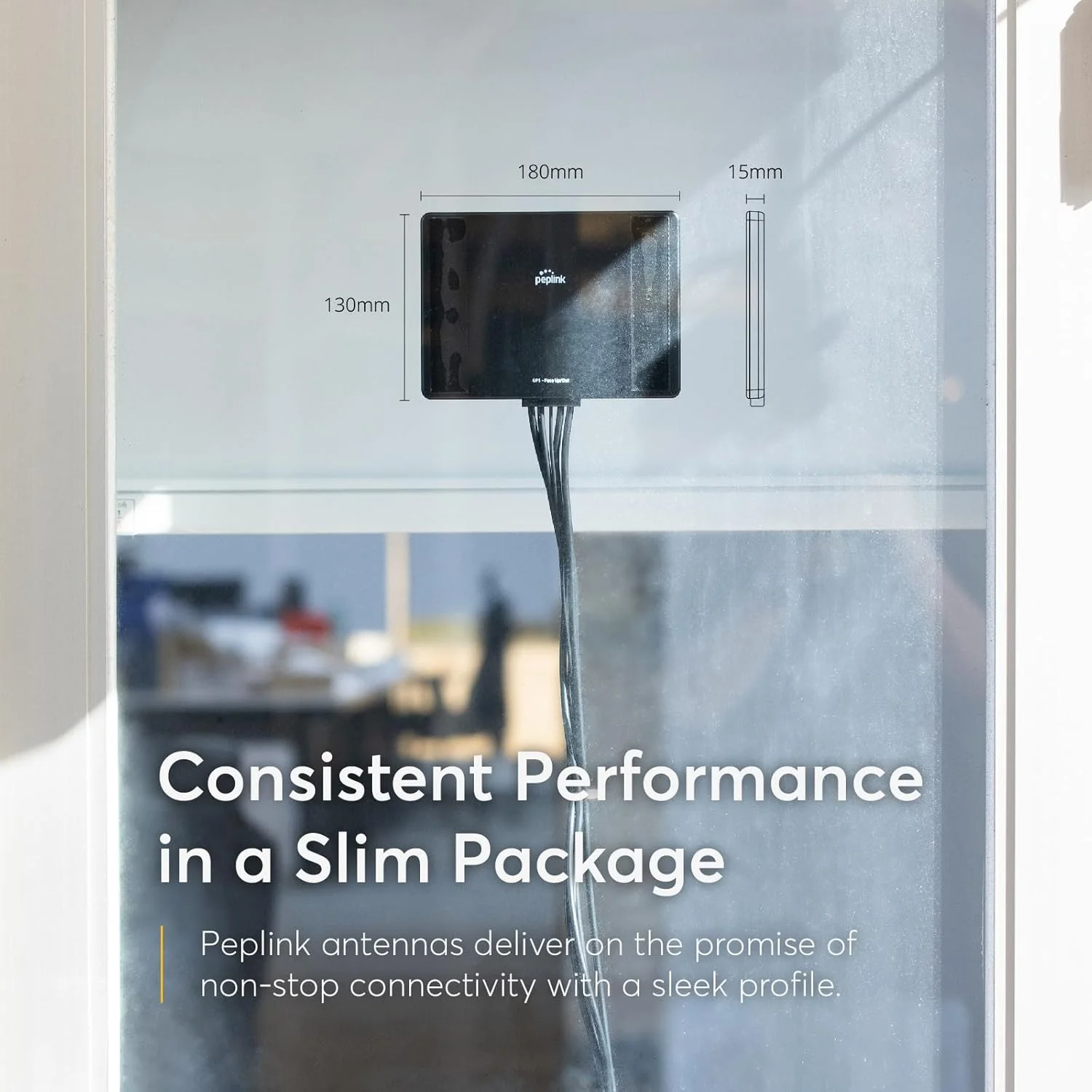 آنتن باریک Peplink 22G - سلولار و WiFi MIMO - تقویت سیگنال LTE برای RV، دفتر کار سیار و فضای باز - کم حجم، بهره بالا، نصب آسان، مقاوم در برابر آب و هوا IP55 آنتن باریک Peplink 22G - سلولار و WiFi MIMO - تقویت سیگنال LTE برای RV، دفتر کار سیار و فضای باز - کم حجم، بهره بالا، نصب آسان، مقاوم در برابر آب و هوا IP55
