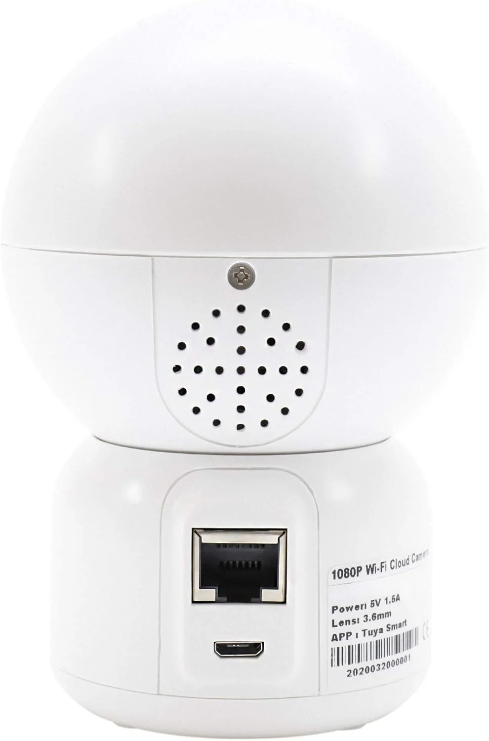 دوربین مداربسته PNI مدل IP390T با کیفیت 1080P، قابلیت چرخش افقی و عمودی، WiFi H264 + پشتیبانی از کارت حافظه microSD تا 128 گیگابایت، دید در شب، اپلیکیشن Tuya، P2P