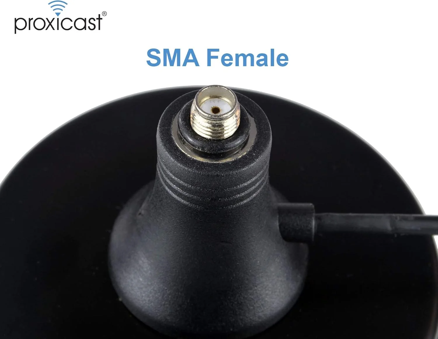 پایه آنتن مغناطیسی بزرگ 3 اینچی پروکسی‌کست (اتصال SMA / پلاگ TS9) - کابل کواکسیال 6.5 فوتی - برای مودم‌ها/هات‌اسپات‌های 4G / LTE با اتصالات TS9 (ANT-120-MB9)