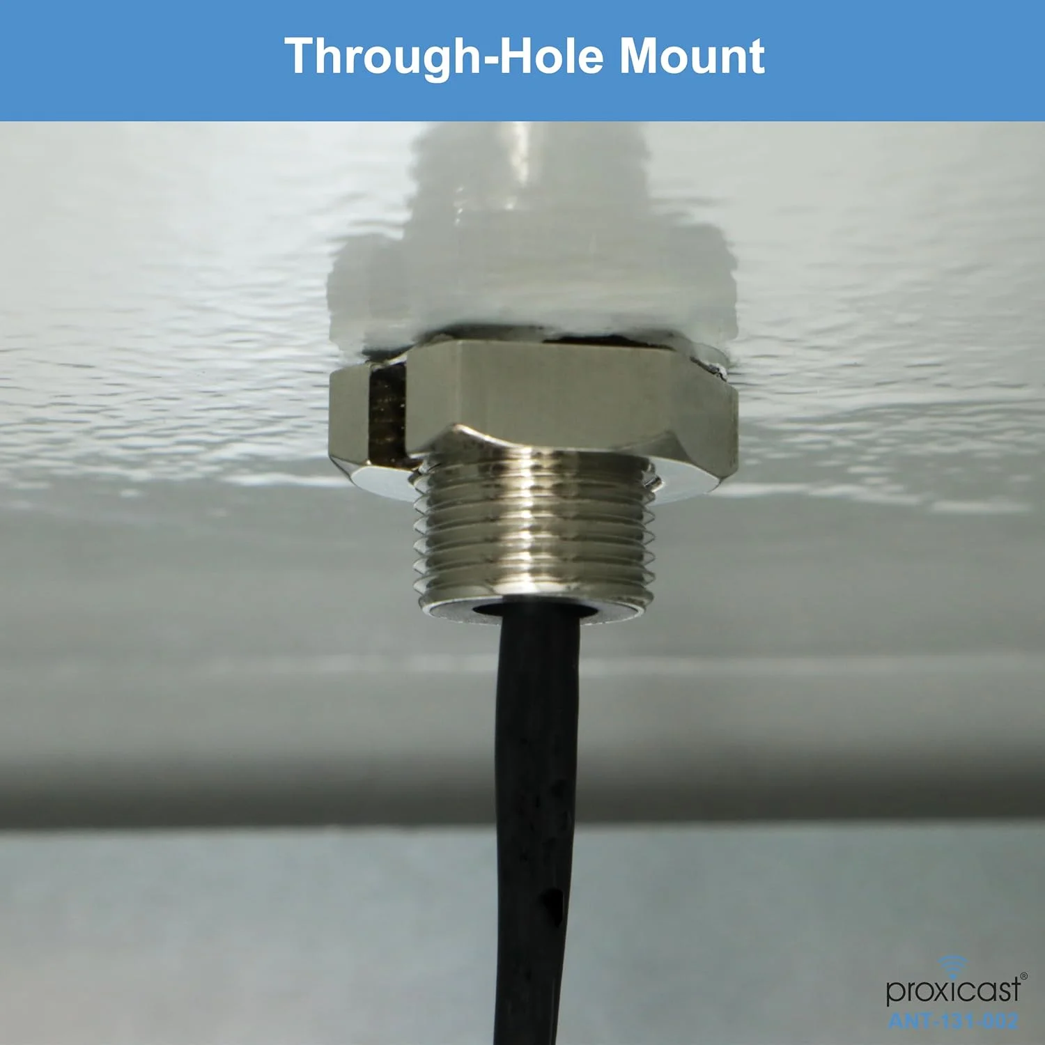 آنتن امنی‌دیرکشنال وای‌فای دوال باند 2.4/5.8 گیگاهرتز Proxicast مقاوم در برابر خرابکاری با ارتفاع کم - 802.11 b/g/n + ac - بهره 3-5 dBi - نصب ثابت - کابل کواکسیال 3 متری با RP-SMA