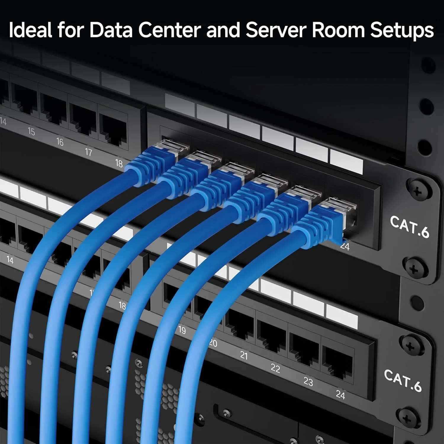 پنل پچ 24 پورت Cat6 کابل مترز با قابلیت نصب در رک یا دیوار (RJ45) - تصویر 3