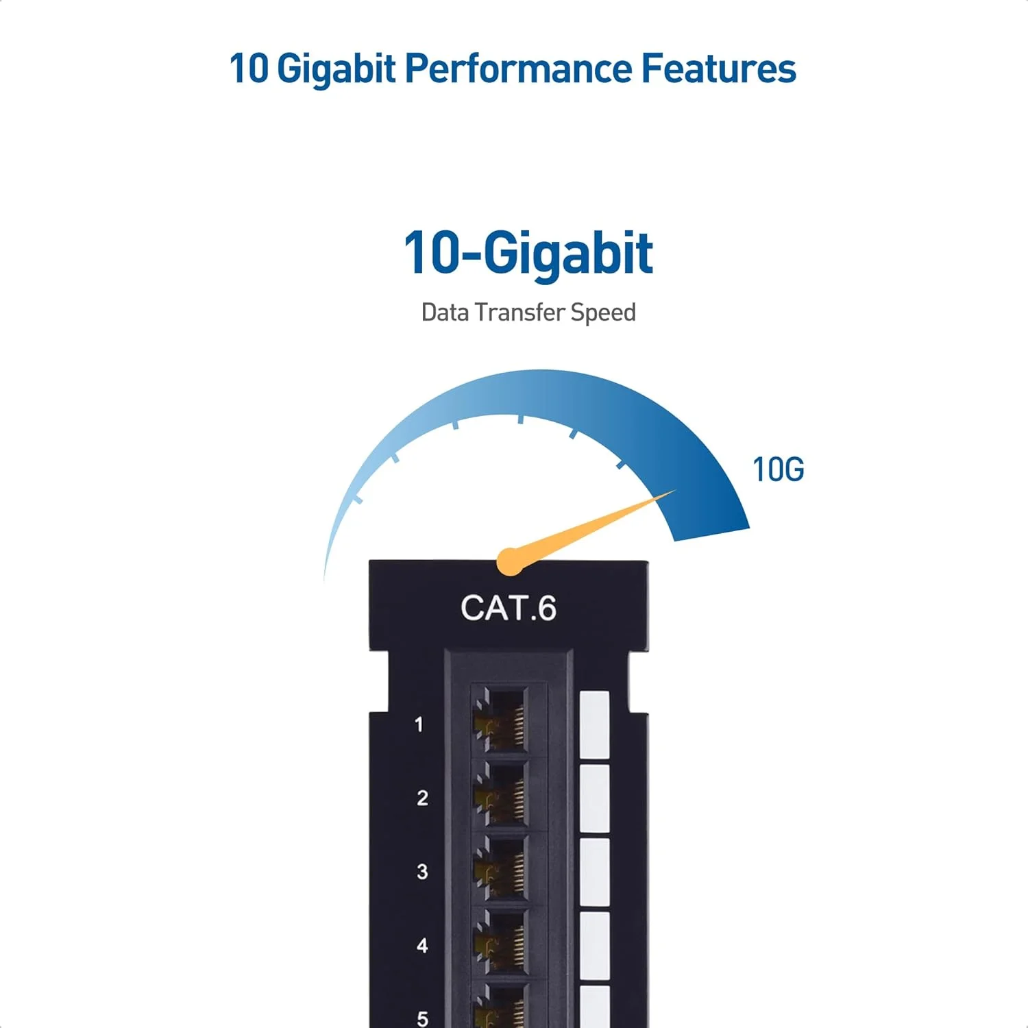 پنل پچ مینی عمودی 12 پورت Cat6 با براکت 89D - تصویر 2