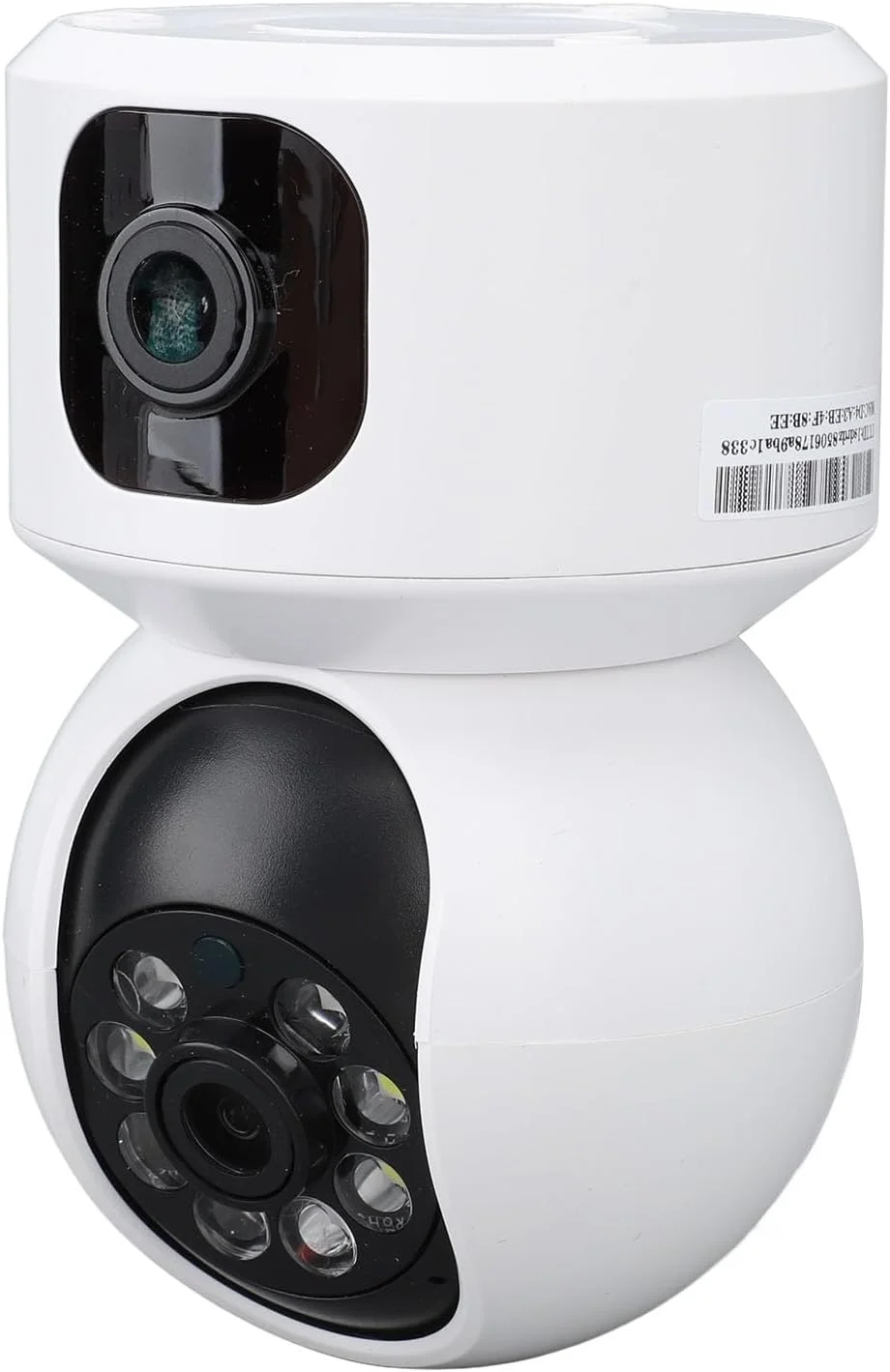 دوربین امنیتی وای فای 2.4G داخلی با لنز دوگانه 360 درجه PTZ با دید در شب تمام رنگی، تشخیص حرکت و صدای دو طرفه برای برنامه 390EYES