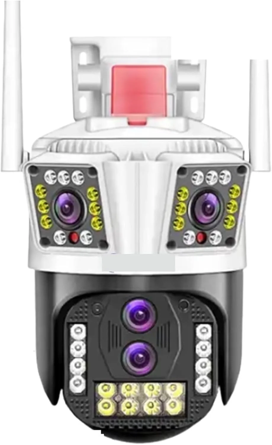 دوربین مداربسته فضای باز 8K 16MP با چهار لنز PTZ و سه صفحه نمایش هوش مصنوعی برای ردیابی انسان در فضای باز 16MP دوربین مداربسته IP (8K بدون کارت SD)