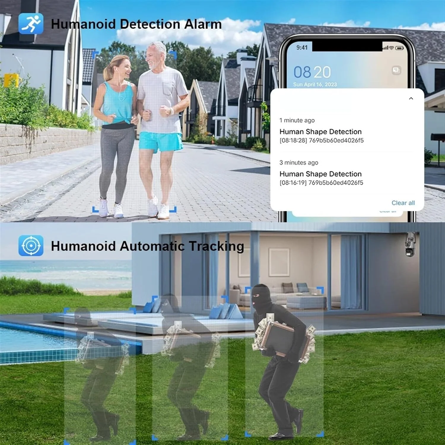 دوربین مداربسته فضای باز 8 مگاپیکسل PTZ با صفحه نمایش دوگانه رنگی دید در شب، دوربین مداربسته امنیتی 4 مگاپیکسل IP (4MP با کارت 128G) دوربین مداربسته فضای باز 8 مگاپیکسل PTZ با صفحه نمایش دوگانه رنگی دید در شب، دوربین مداربسته امنیتی 4 مگاپیکسل IP (4MP با کارت 128G)