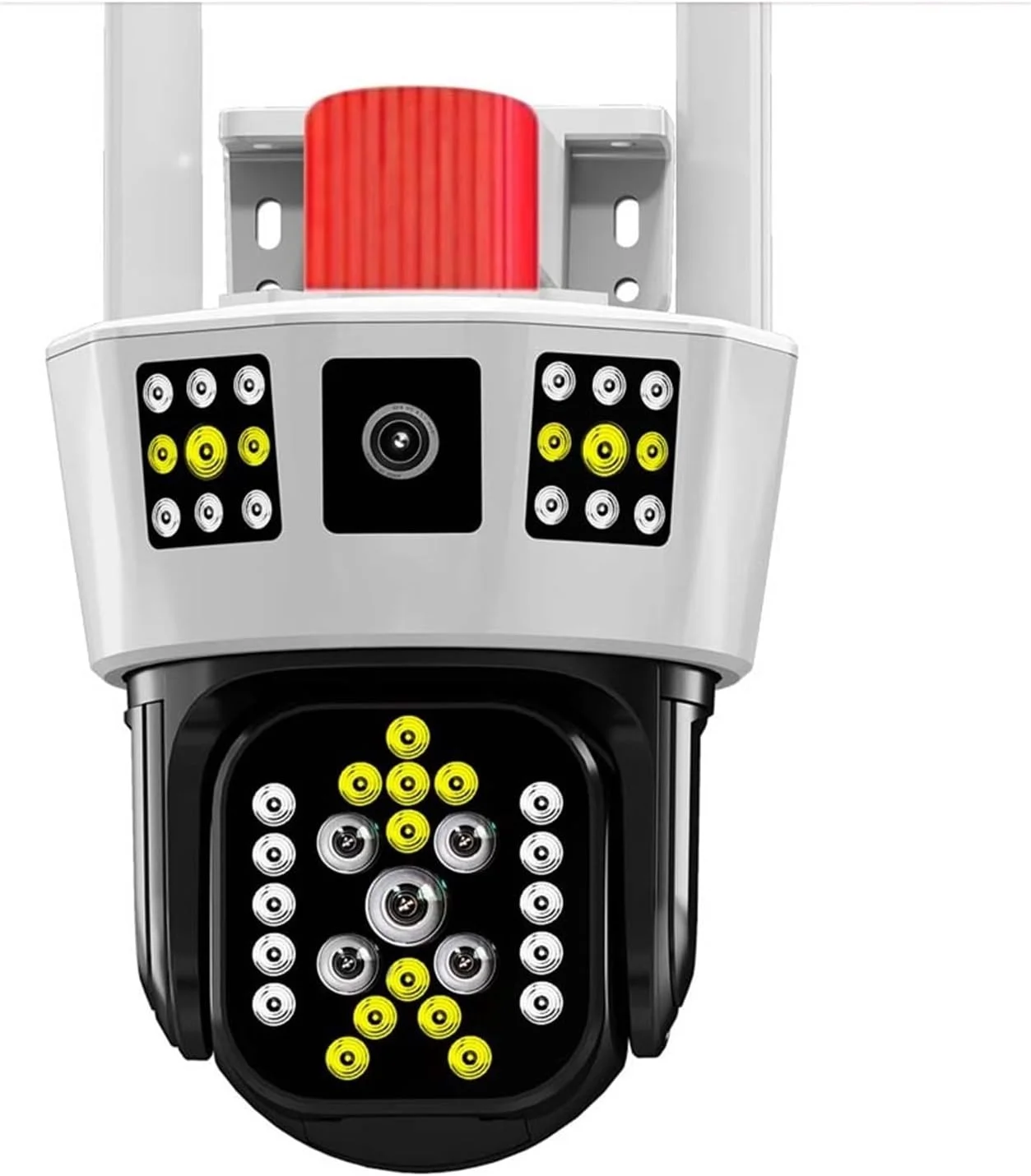 دوربین امنیتی فضای باز، دوربین وای فای 12 مگاپیکسل 6K با سه نمایشگر، زوم 5X، ردیابی هوش مصنوعی خارجی، دوربین PTZ IP، دوربین های مداربسته نظارتی هوشمند (دوربین 12 مگاپیکسلی 6K)