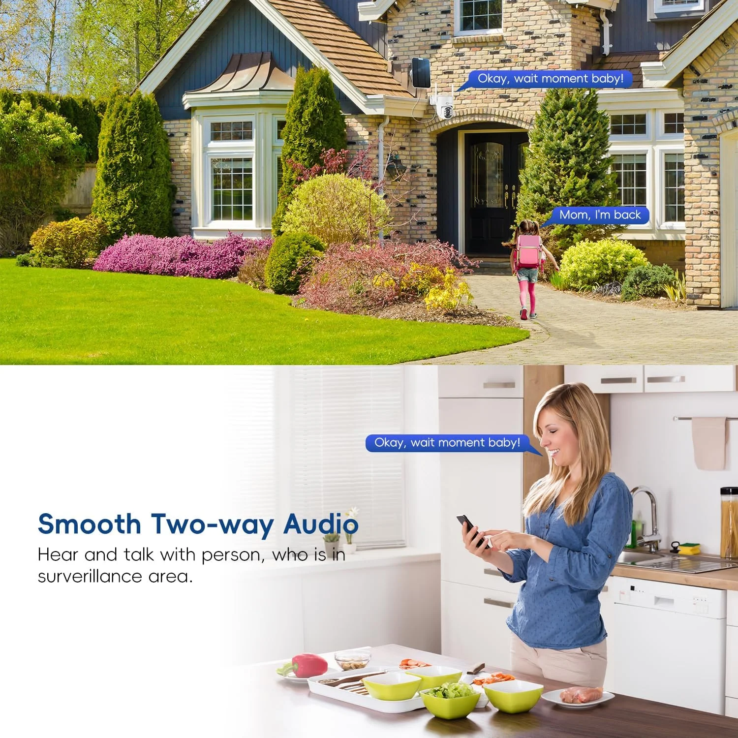 دوربین های امنیتی خورشیدی 2.5K بی سیم فضای باز، بسته 4 عددی دوربین وای فای PTZ با دید 360 درجه، NVR با دید در شب رنگی، نصب آسان، صدای دو طرفه، 128 گیگابایت حافظه محلی، آلارم PIR، سازگار با الکسا، سیستم C202