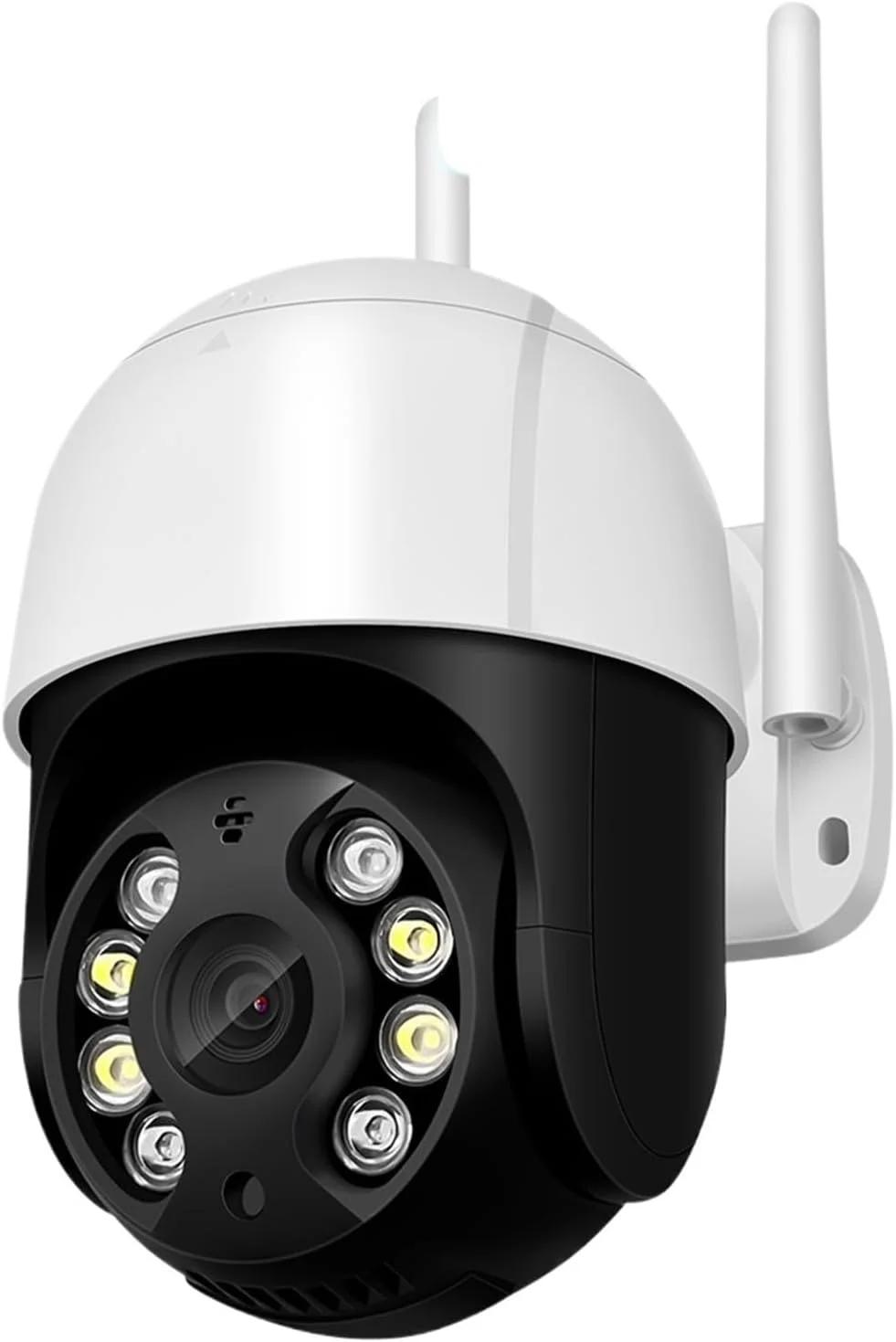 دوربین مداربسته فضای باز، دوربین وای فای 8 مگاپیکسل 4K، تشخیص انسان با هوش مصنوعی، ردیابی خودکار، دوربین PTZ IP تمام رنگی دید در شب ابری نظارت تصویری مداربسته (4MP به همراه کارت 128G)