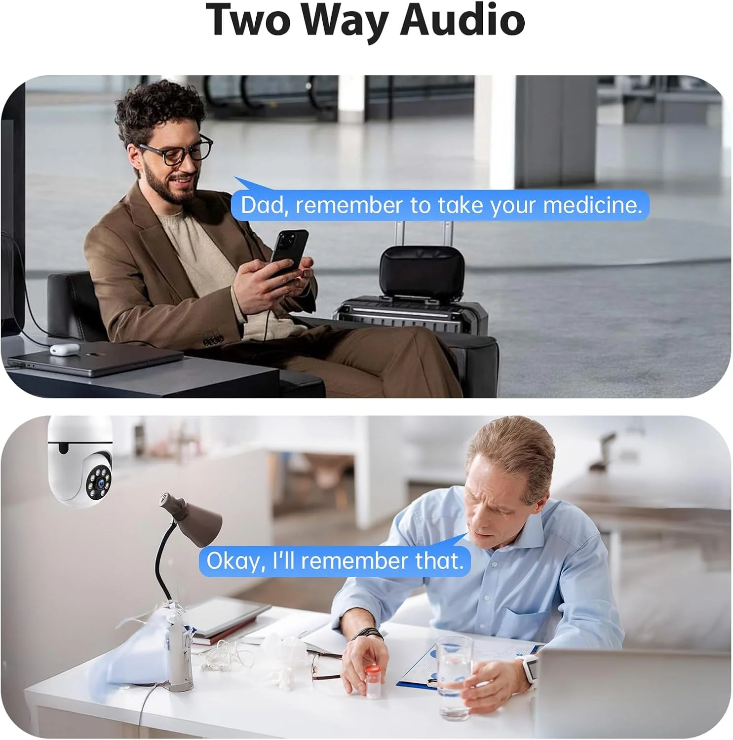 دوربین امنیتی لامپی 2K، دوربین های امنیتی وای فای 5G و 2.4G بی سیم داخلی/خارجی، دوربین لامپی برای امنیت خانه در فضای باز/داخلی، مکالمه دو طرفه، دید در شب رنگی، PTZ 360 درجه، تشخیص حرکت انسان