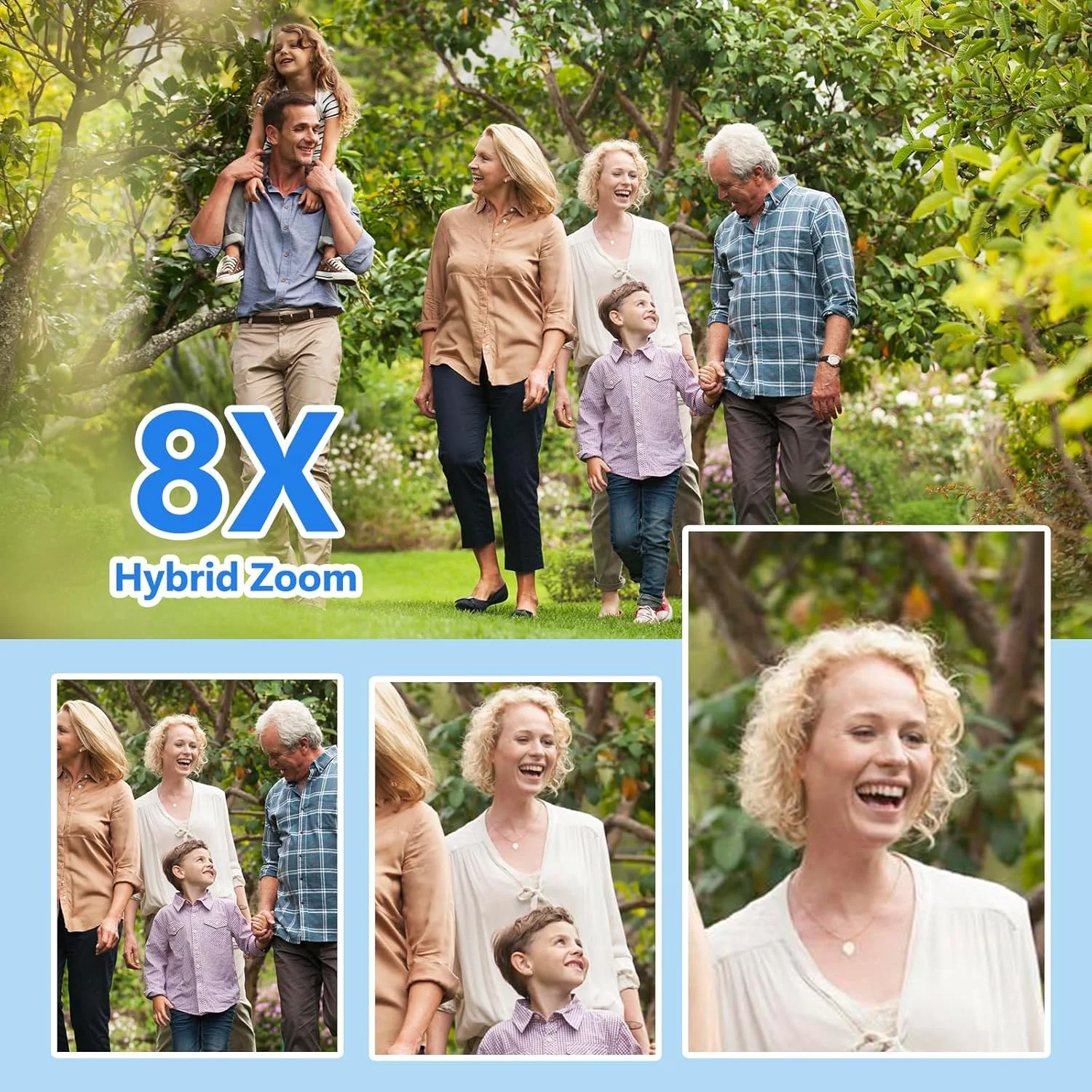 دوربین های امنیتی خورشیدی 4K بی سیم فضای باز با لنز دوگانه، دوربین های PTZ 360 درجه با باتری برای امنیت خانه در فضای باز، دید در شب رنگی 8 مگاپیکسلی، سنسور PIR، ردیابی خودکار، نورافکن/آژیر، الکسا، 2.4/5 گیگاهرتز، IP66