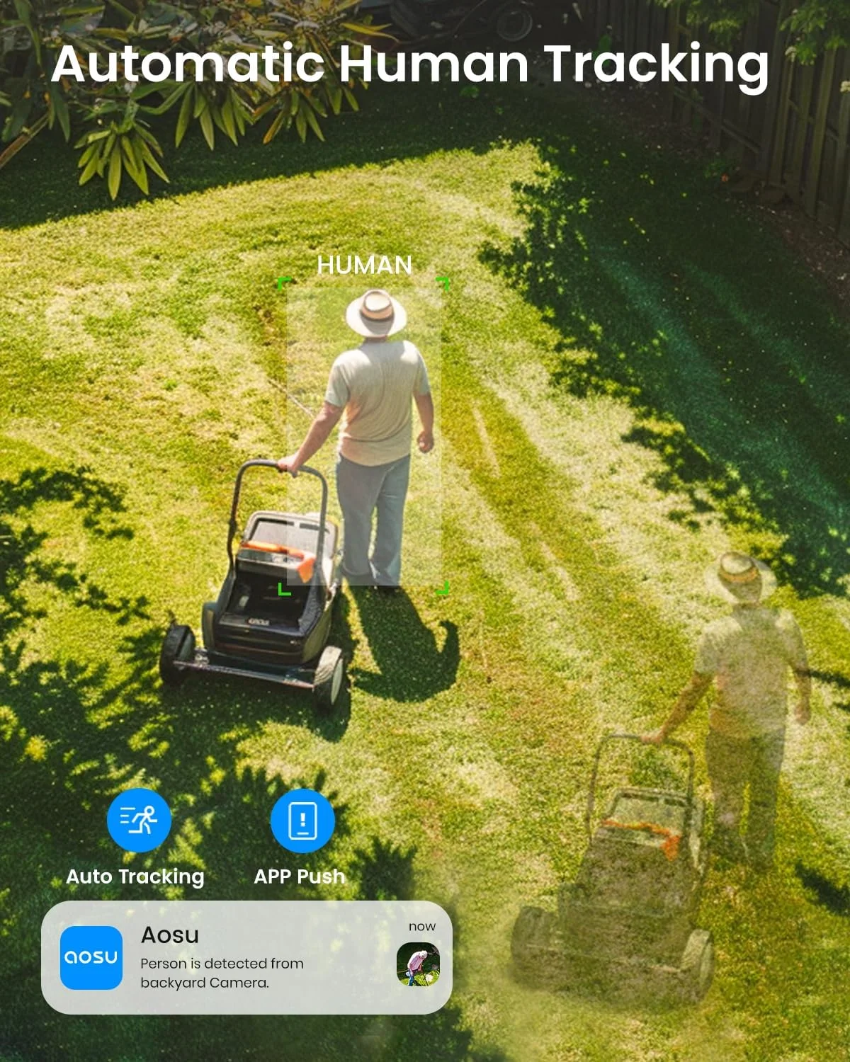 دوربین امنیتی خورشیدی بی سیم بیرونی با PTZ پانوراما، ردیابی خودکار انسان، دید در شب 2K، آلارم نور و صدا، صدای دو طرفه، سازگار با الکسا/دستیار گوگل دوربین امنیتی خورشیدی بی سیم بیرونی با PTZ پانوراما، ردیابی خودکار انسان، دید در شب 2K، آلارم نور و صدا، صدای دو طرفه، سازگار با الکسا/دستیار گوگل