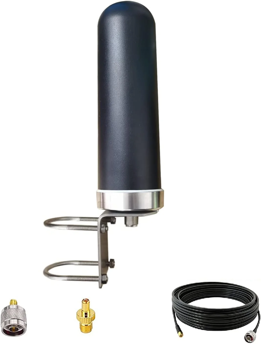 آنتن همه جهته SIGNALPLUS 5G 4G LTE 2.4GHz 5.8GHz WiFi، آنتن سلولی نقطه اتصال بی سیم، مناسب فضای باز، با بهره بالا 10dBi، پهنای باند گسترده 698-6000MHz، برای روترها/مودم ها/تقویت کننده های سیگنال