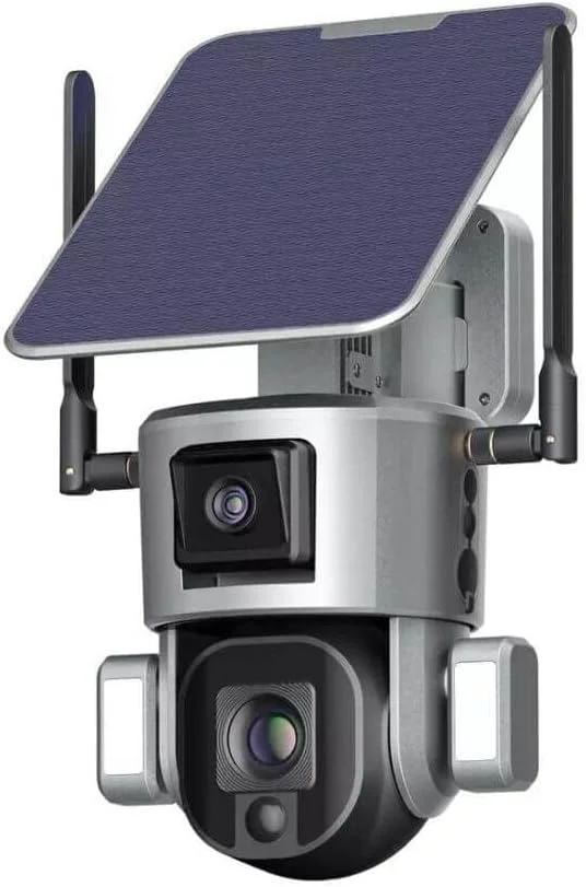 دوربین خورشیدی دوگانه با مصرف انرژی فوق العاده کم PTZ باتری دوربین 4K