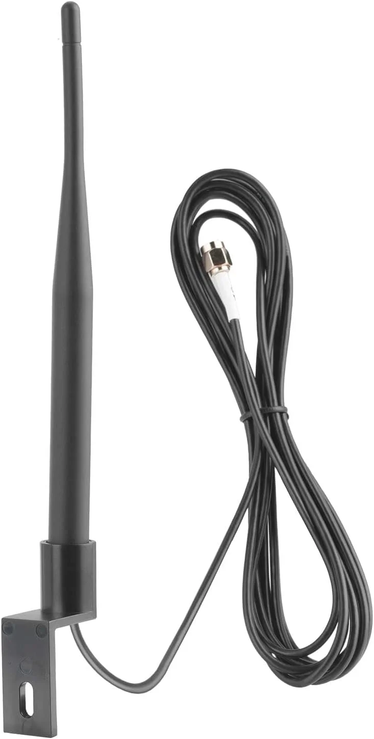 آنتن بیرونی 4G LTE سوپربت 5dBi SMA نر، آنتن ضد آب با قابلیت نصب روی دیوار به همراه براکت نصب، سازگار با روتر 4G LTE، مودم دروازه سلولی و گیرنده ADS-B