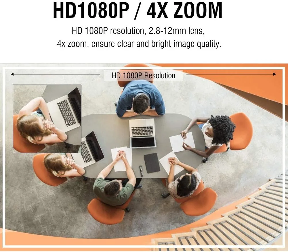 دوربین مداربسته دام IP، دوربین نظارتی شبکه PTZ با کیفیت 1080P FHD، تشخیص حرکت PIR، هشدار ایمیلی، دید در شب 15 متری، ضد آب IP66 برای امنیت خانه (UK)