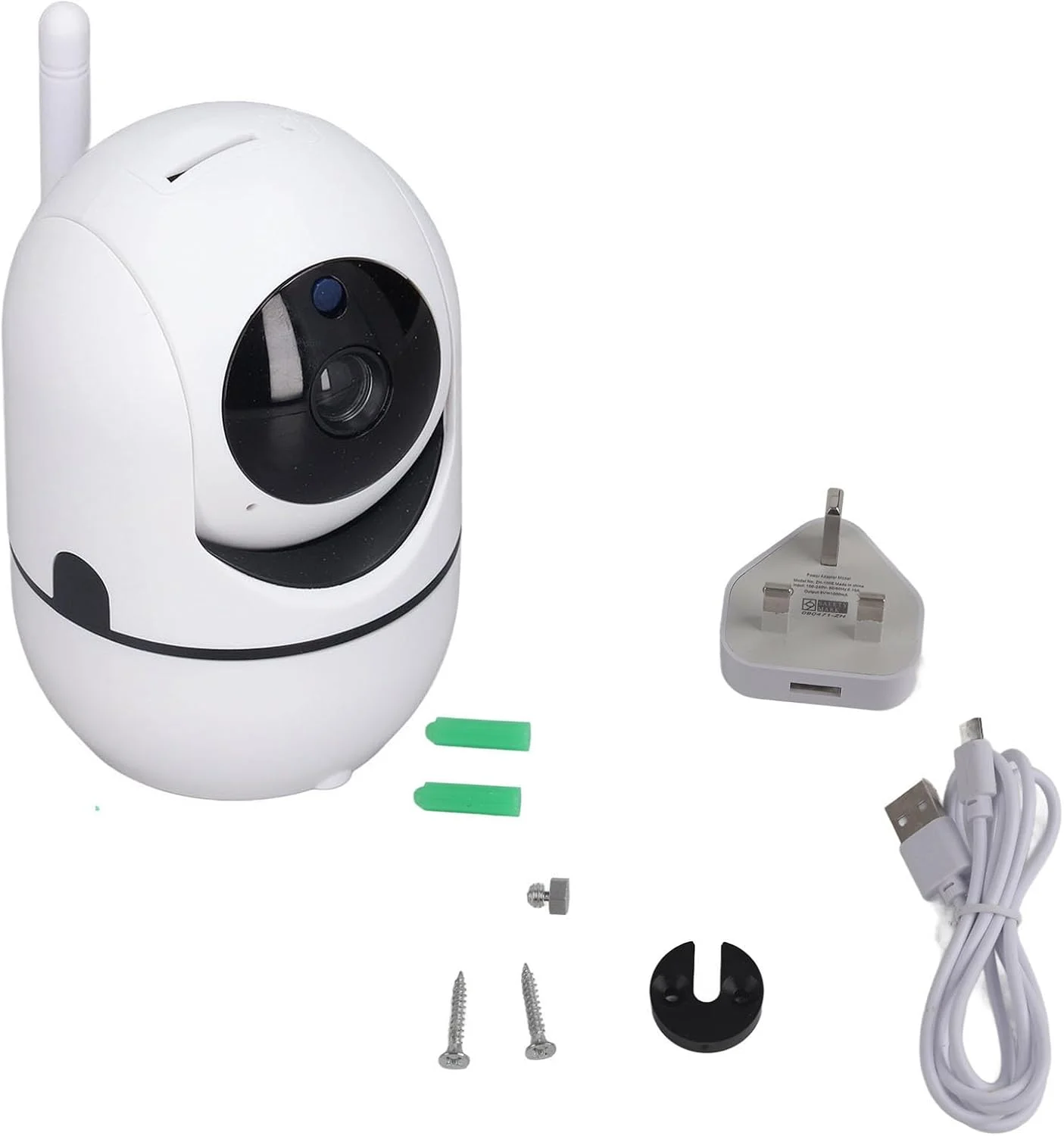 دوربین امنیتی منزل، دوربین بی سیم ویدیویی 1080P HD با تشخیص حرکت، دید در شب، PTZ 360 درجه، صدای 2 طرفه، دوربین نظارتی وای فای برای فضای داخلی منزل، ذخیره سازی ابری (سفید) (#2)