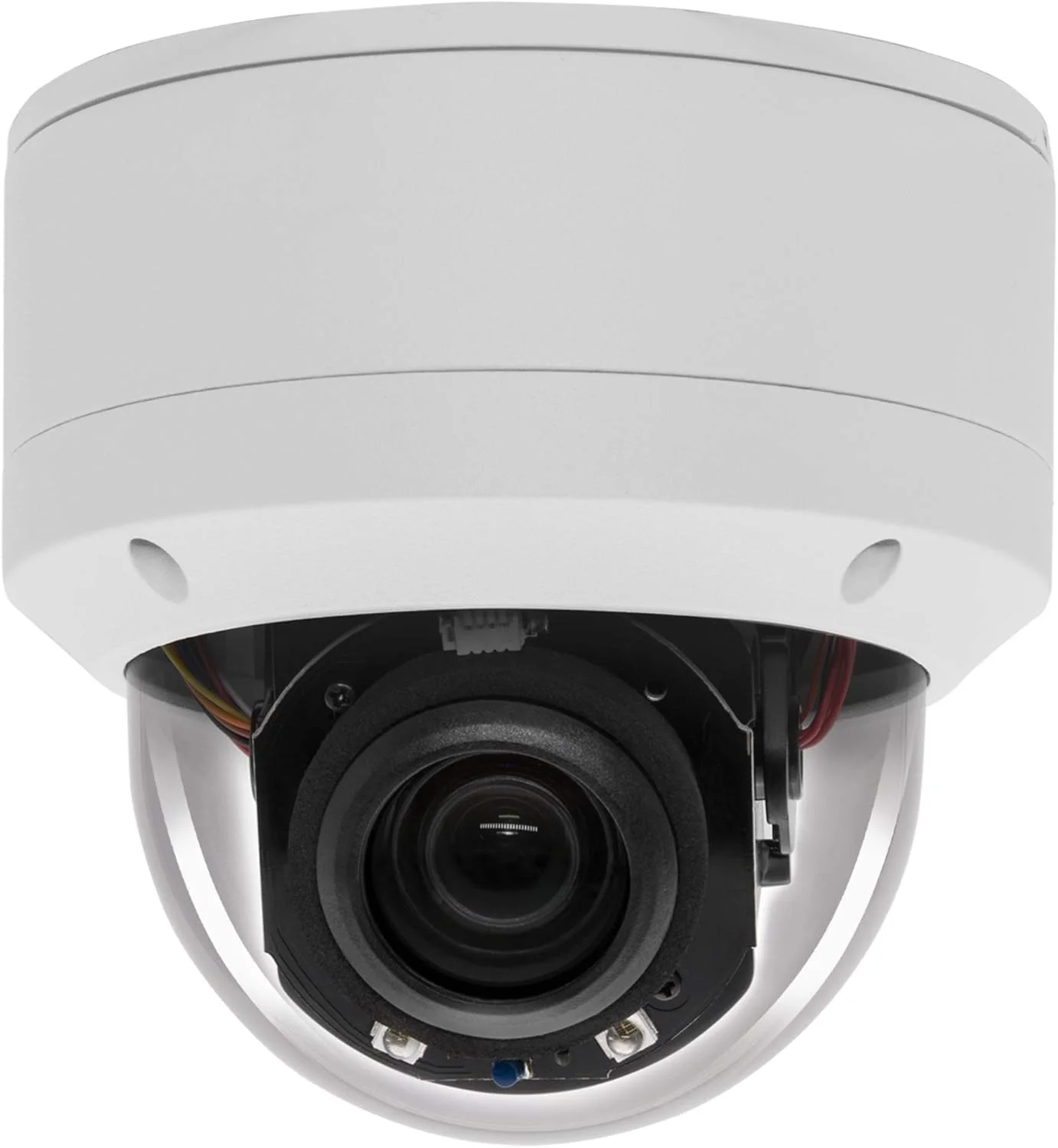 دوربین امنیتی تحت شبکه 4K 8MP H.265 POE PTZ Dome، زوم اپتیکال 5X، لنز 2.7-13.5 میلی‌متری، دوربین تحت شبکه داخلی/خارجی، چرخش افقی 355 درجه، چرخش عمودی 90 درجه، ضد آب IP66، دید در شب 98 فوت، تشخیص حرکت