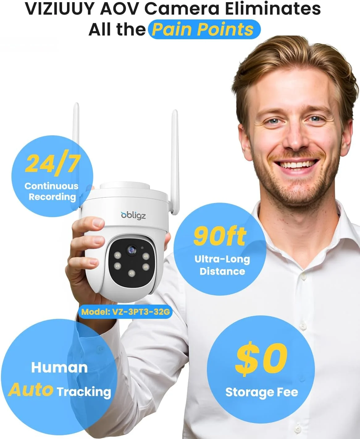 دوربین امنیتی AOV، دوربین های امنیتی ضبط مداوم 24 ساعته بی سیم در فضای باز، WiFi 6، دوربین های خورشیدی 2K برای امنیت خانه با PTZ 360 درجه، ردیابی خودکار، حافظه محلی 32 گیگابایتی (شامل) دوربین امنیتی AOV، دوربین های امنیتی ضبط مداوم 24 ساعته بی سیم در فضای باز، WiFi 6، دوربین های خورشیدی 2K برای امنیت خانه با PTZ 360 درجه، ردیابی خودکار، حافظه محلی 32 گیگابایتی (شامل)